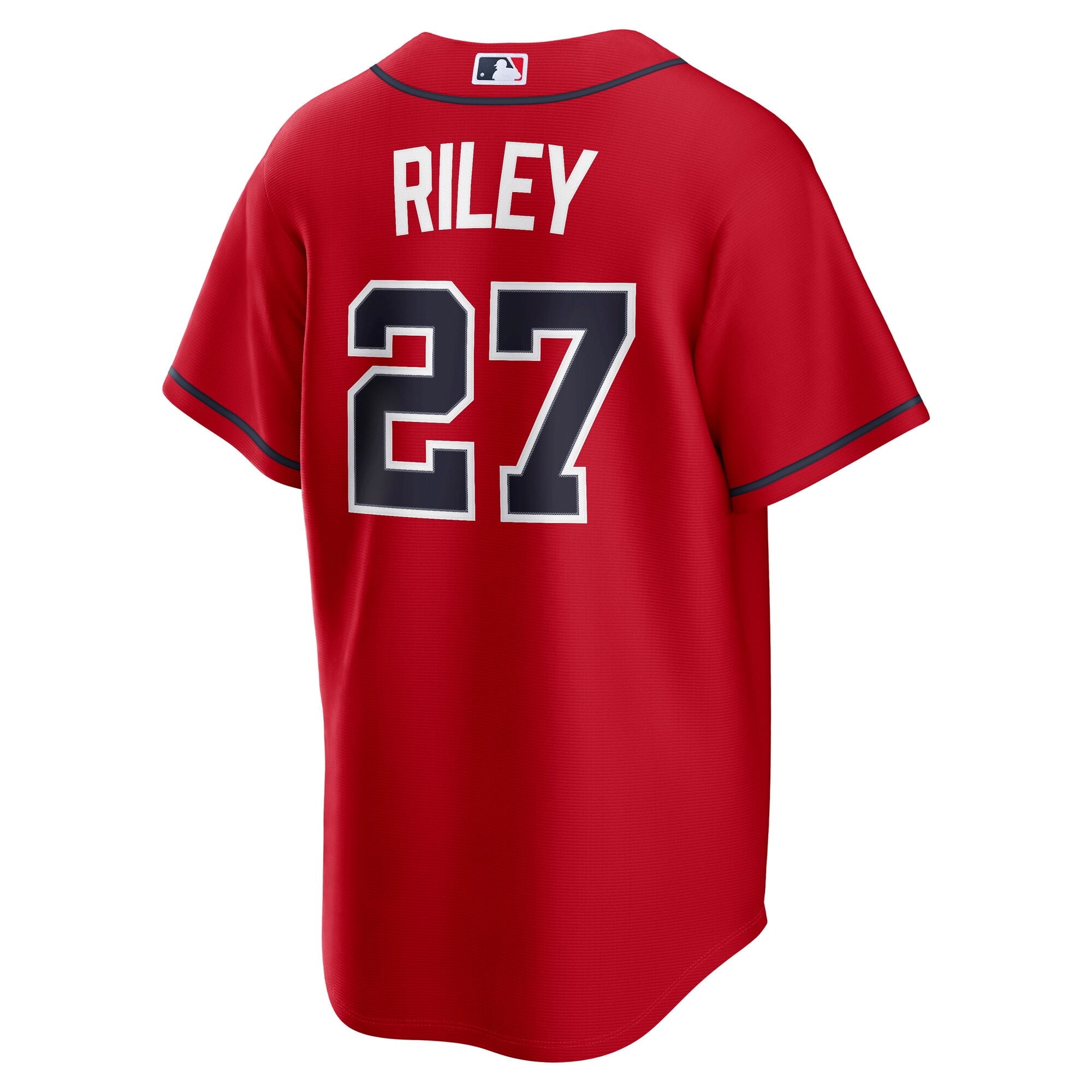 Austin Riley Atlanta Braves Alternate 2 Jersey - Red - Image 4