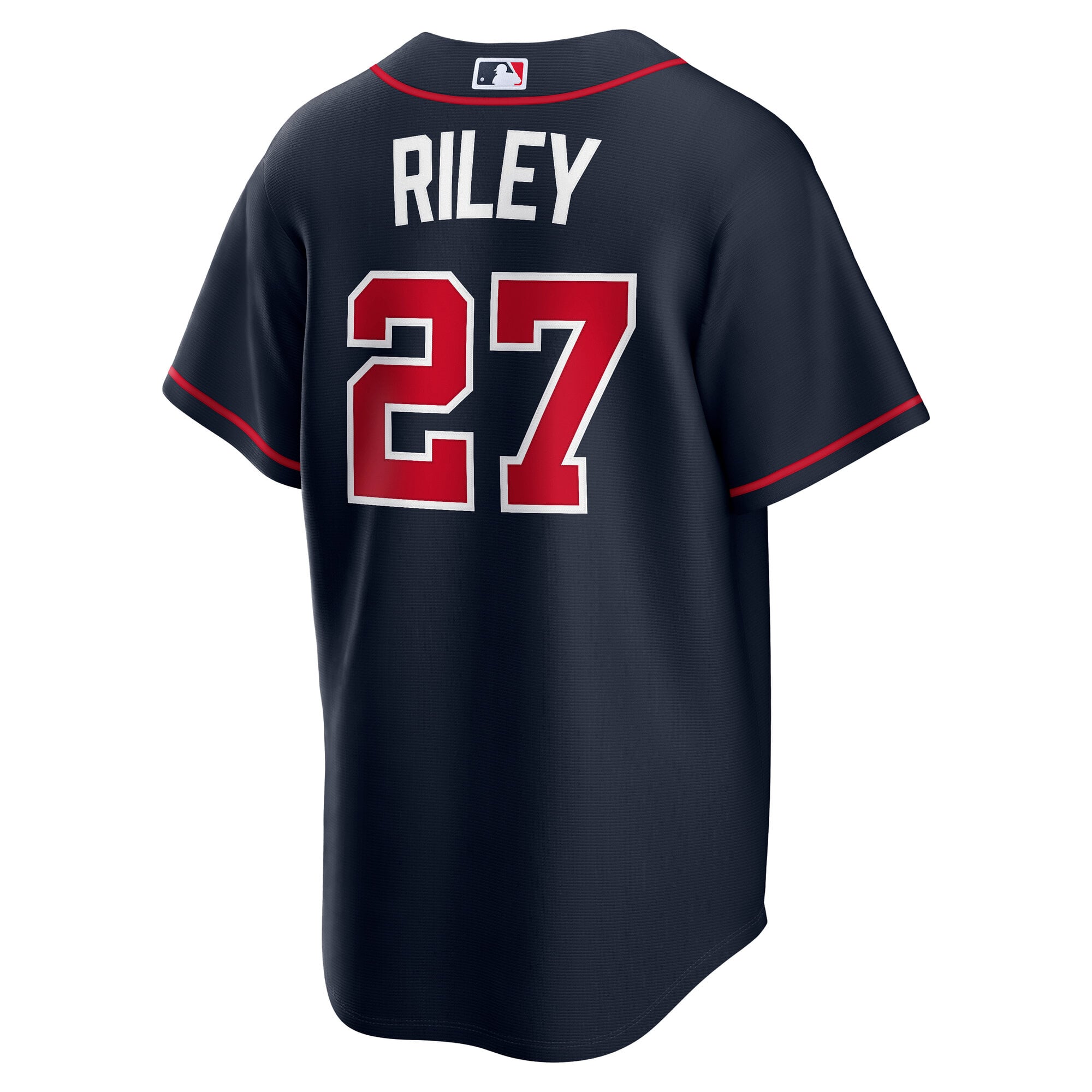 Austin Riley Atlanta Braves Alternate Jersey - Navy - Image 4
