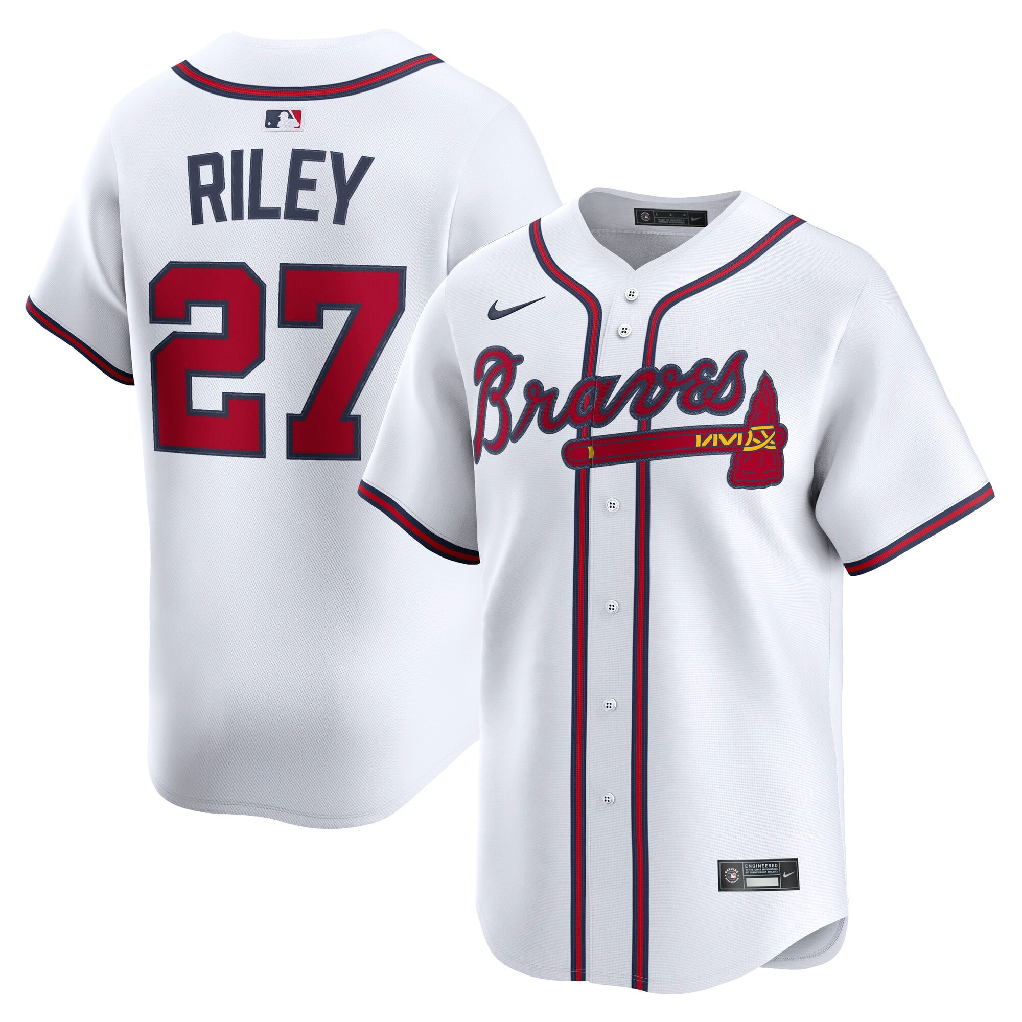 Austin Riley Atlanta Braves Home Limited Player Jersey - White