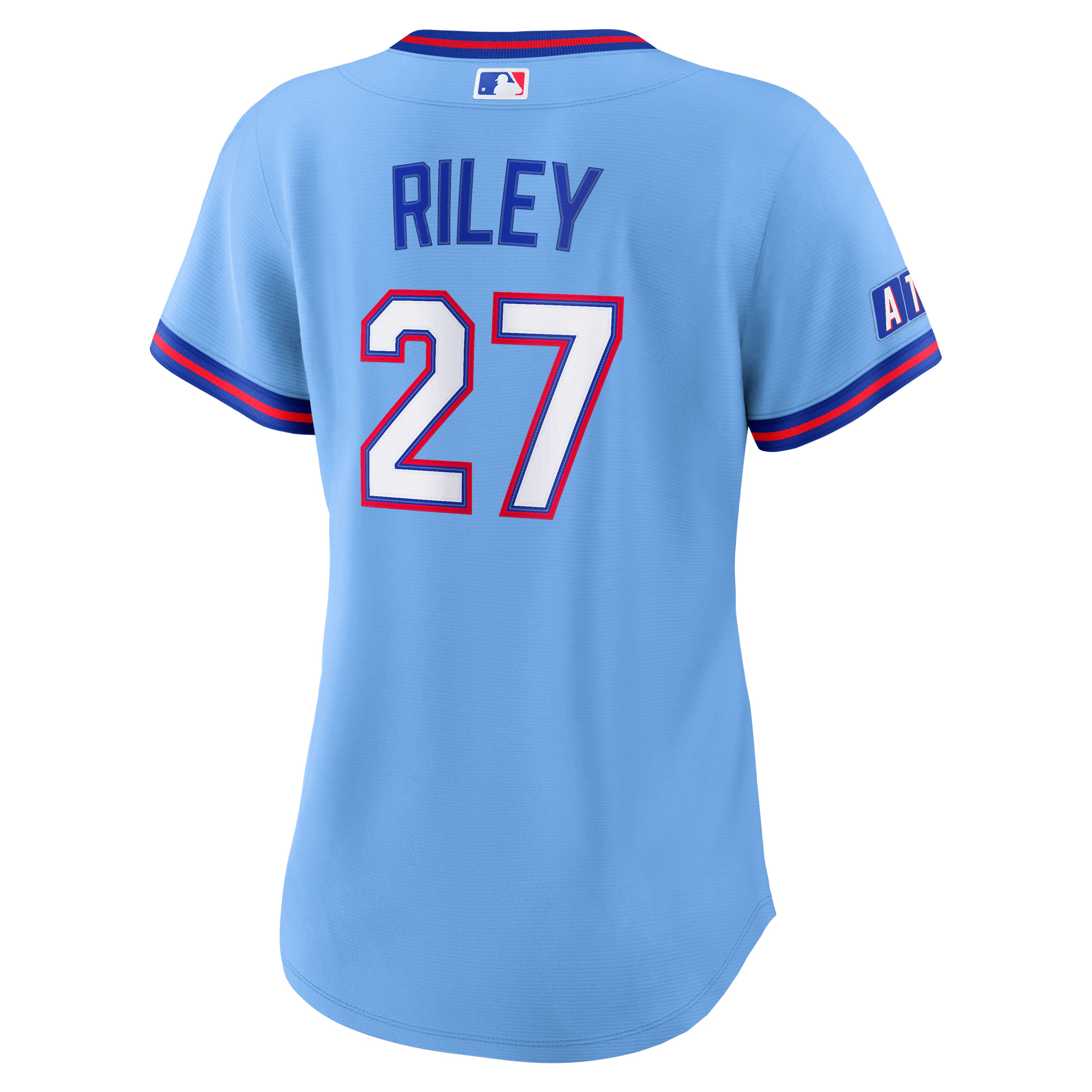 Austin Riley Atlanta Braves Women's 2026 City Connect Stadium Jersey - Powder Blue - Image 4