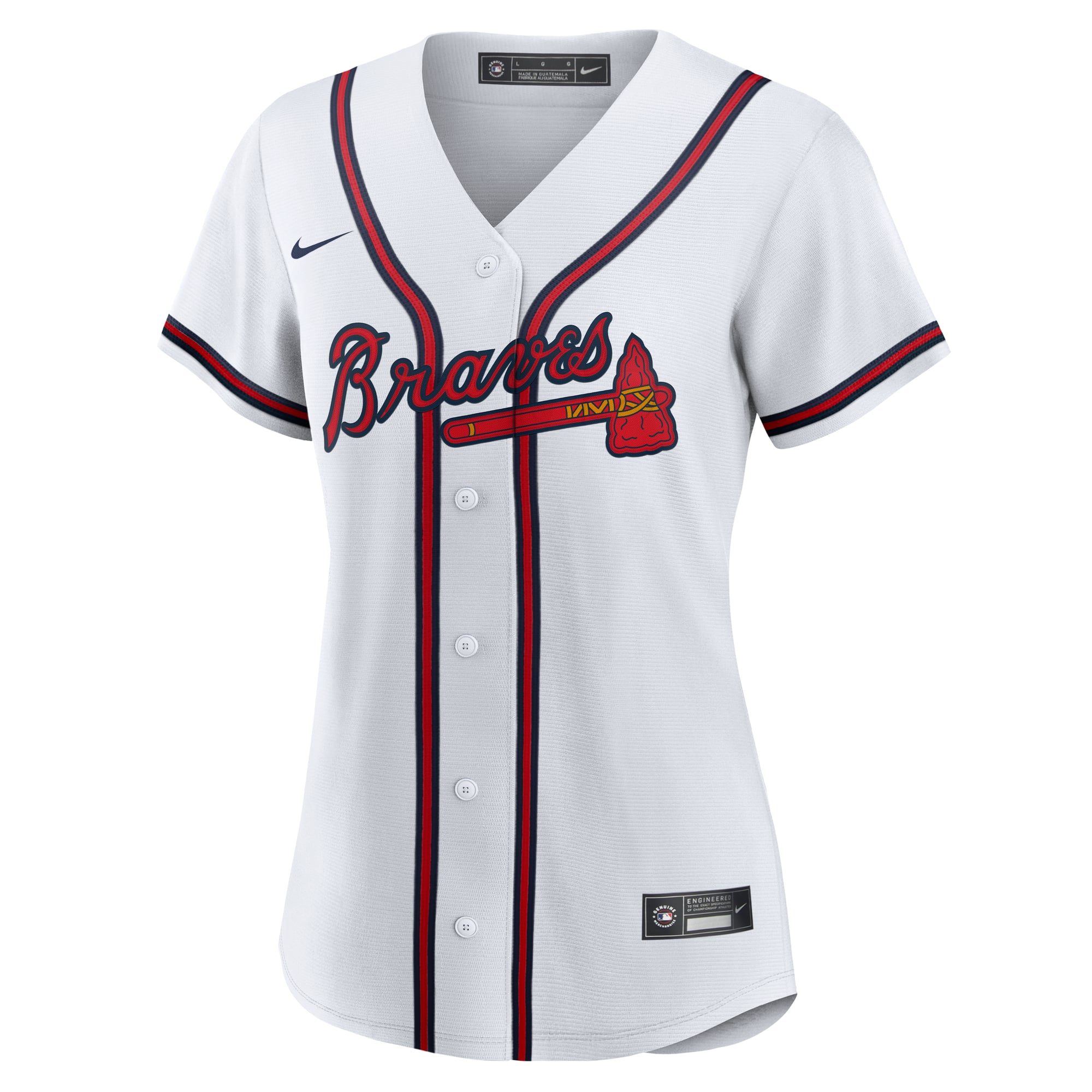 Austin Riley Atlanta Braves Women's Home Jersey - White - Image 3