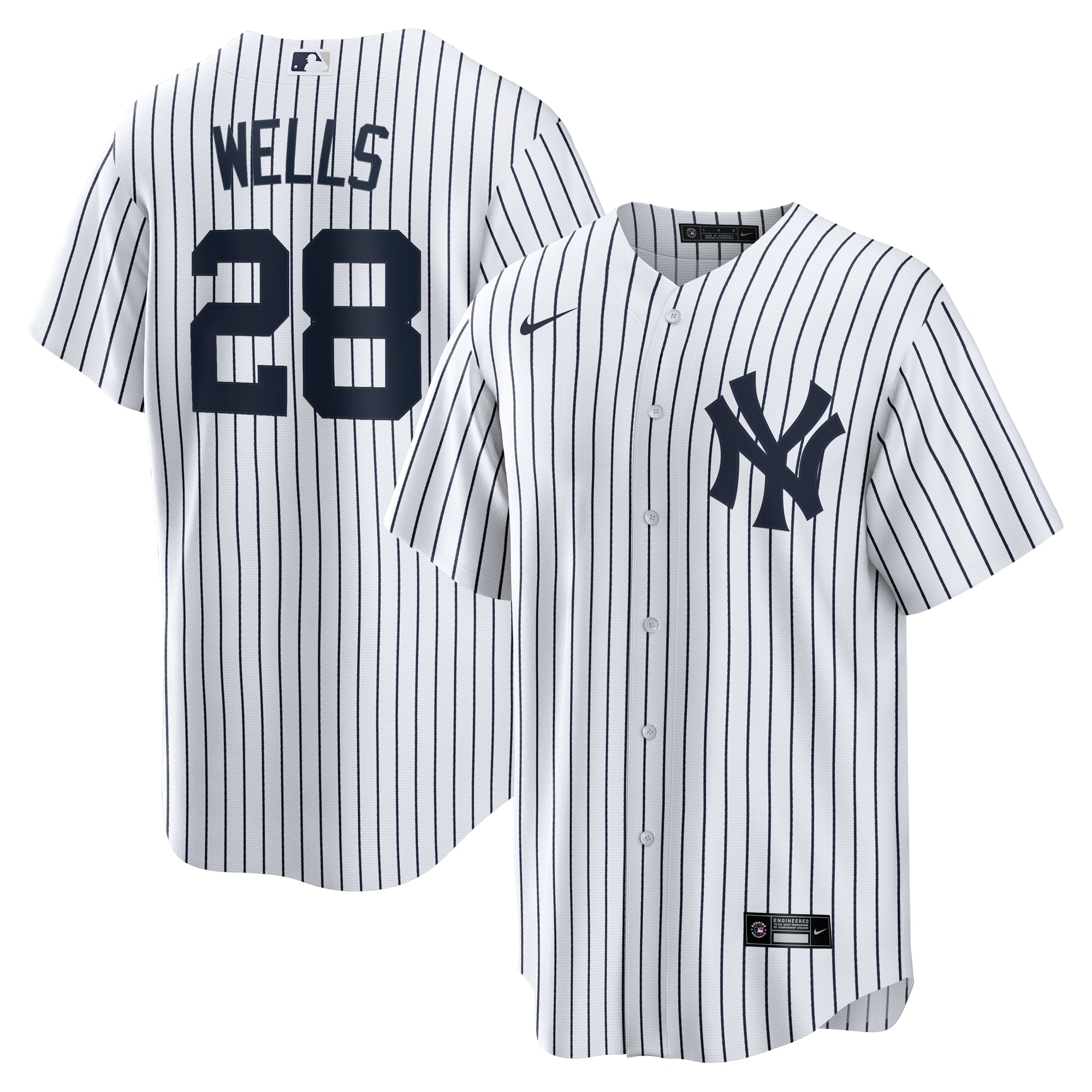 Austin Wells New York Yankees Home Jersey - White - Image 2