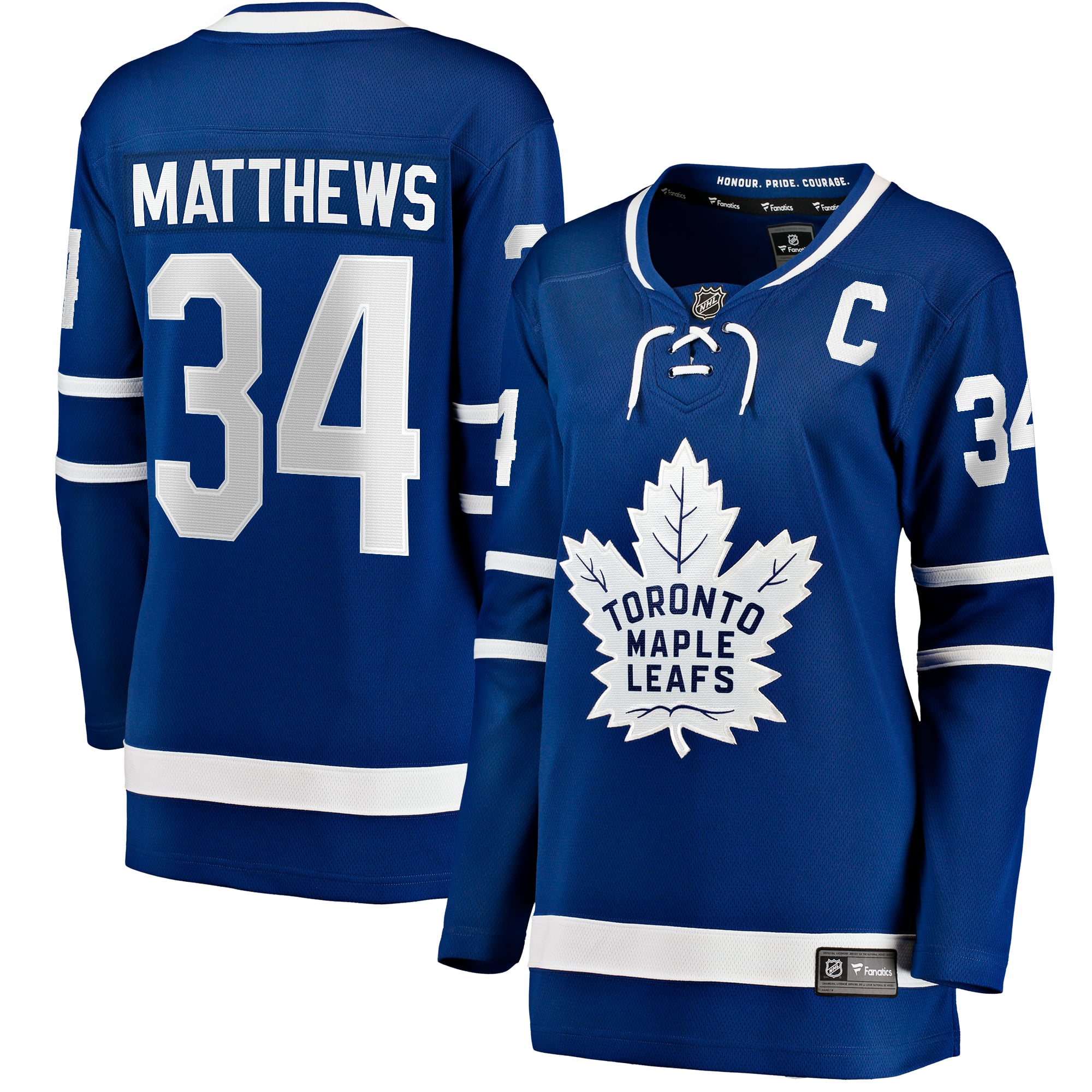 Auston Matthews Toronto Maple Leafs Women's Captain Patch Home Breakaway Player Jersey - Blue - Image 2