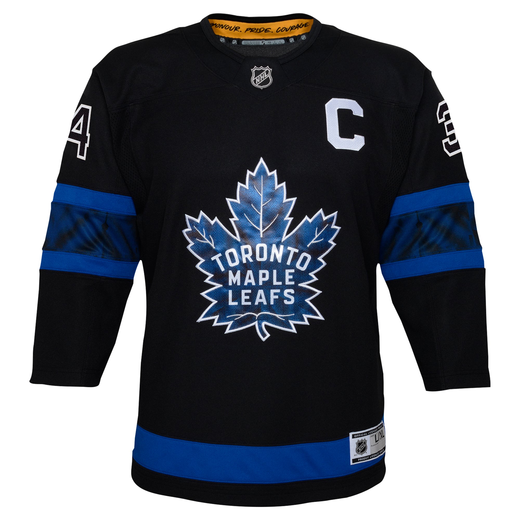 Auston Matthews Toronto Maple Leafs Youth Alternate Premier Player Jersey - Black - Image 3