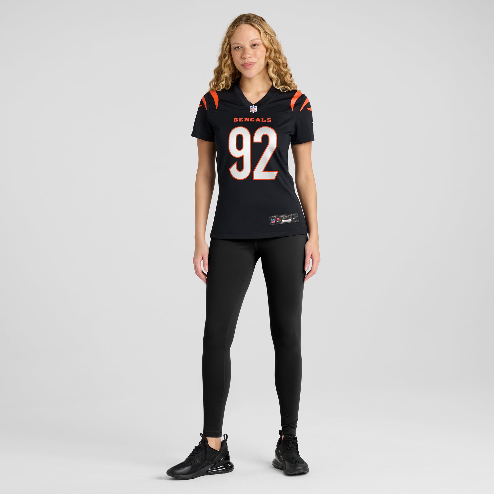 B.J. Hill Cincinnati Bengals Women's Game Jersey - Black - Image 5