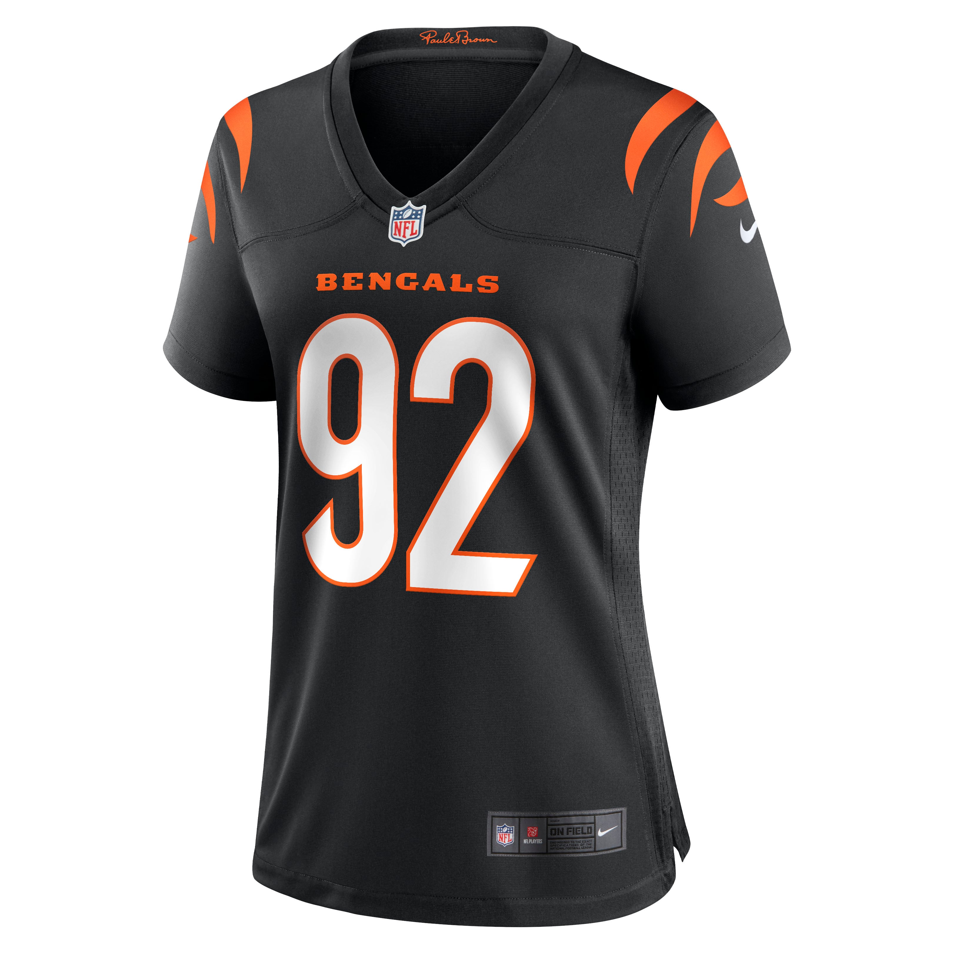 B.J. Hill Cincinnati Bengals Women's Game Jersey - Black - Image 3