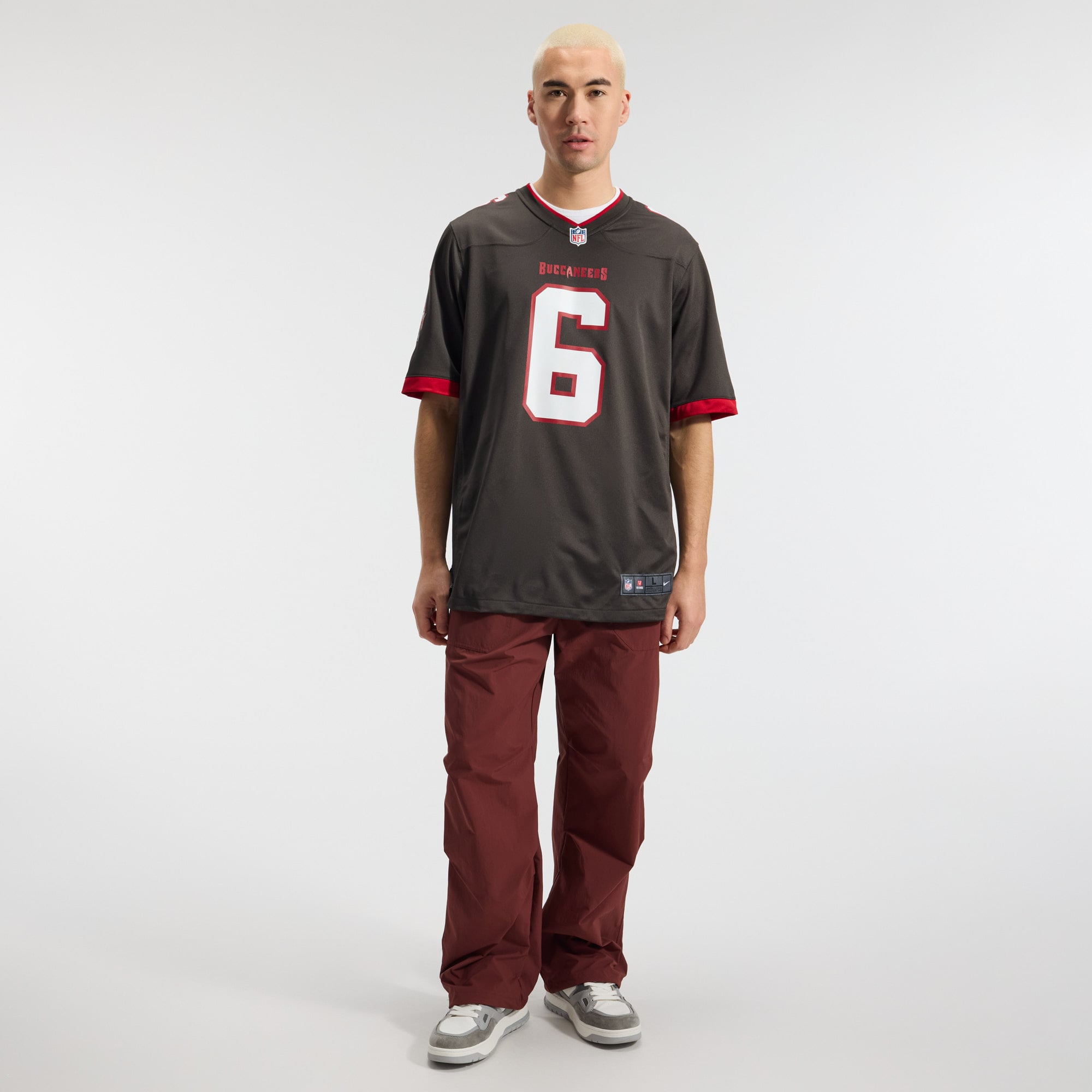 Baker Mayfield Tampa Bay Buccaneers Alternate Game Player Jersey - Pewter - Image 6
