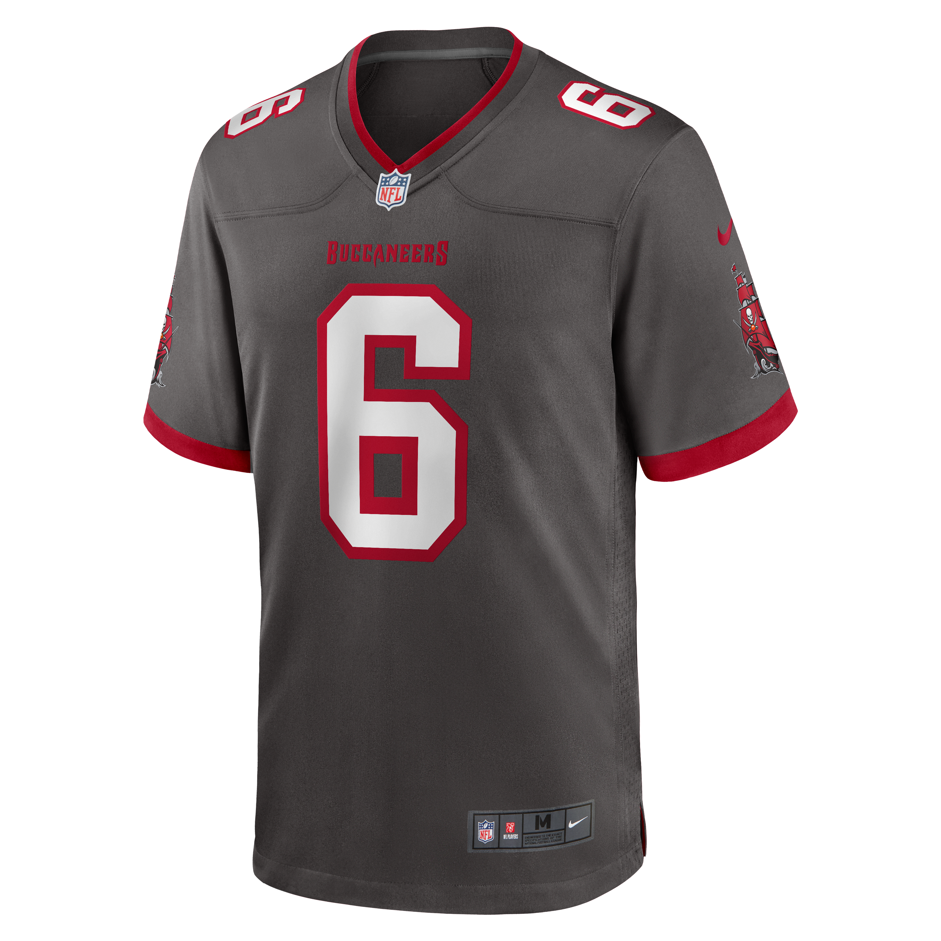 Baker Mayfield Tampa Bay Buccaneers Alternate Game Player Jersey - Pewter - Image 8