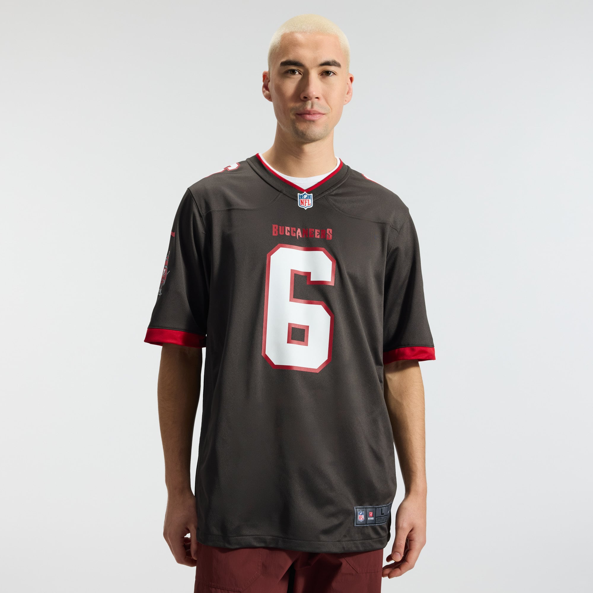 Baker Mayfield Tampa Bay Buccaneers Alternate Game Player Jersey - Pewter - Image 4