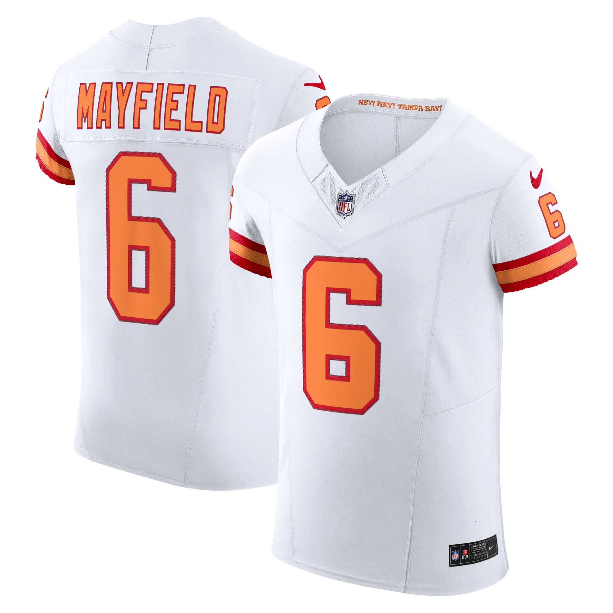 Baker Mayfield Tampa Bay Buccaneers The '76 Jersey Vapor F.U.S.E. Elite Jersey - White - Image 2