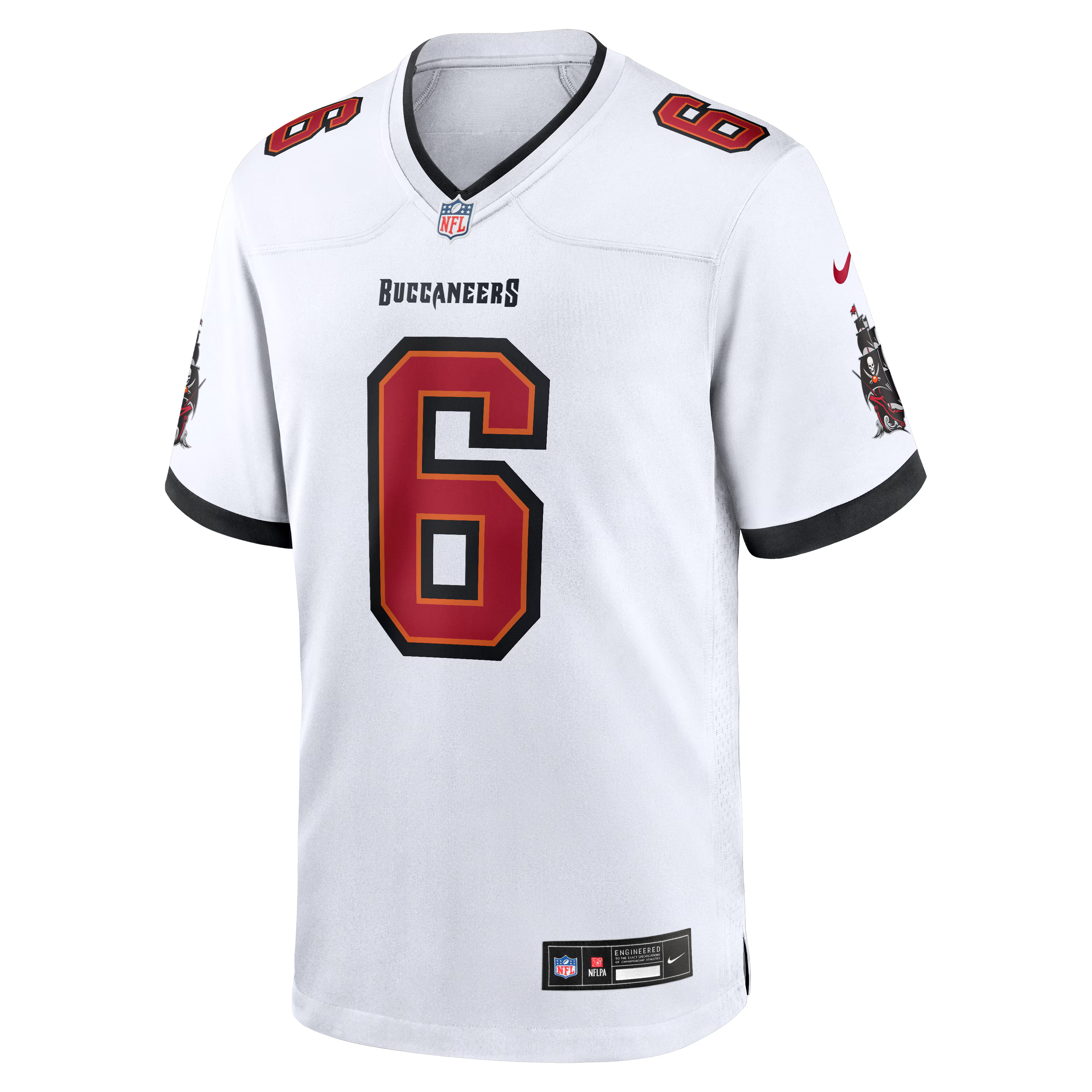 Baker Mayfield Tampa Bay Buccaneers Throwback Game Jersey - Orange - White - Image 8