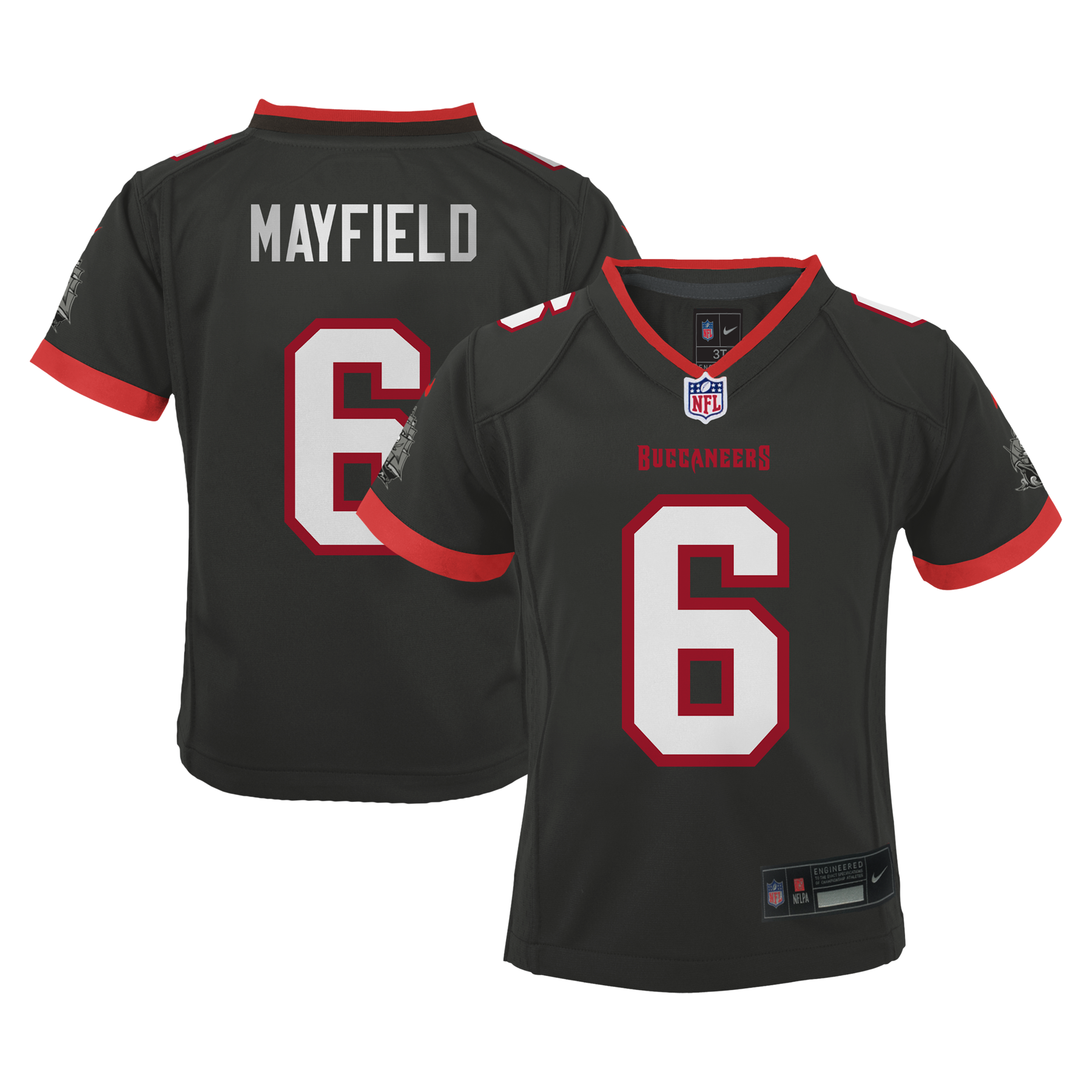 Baker Mayfield Tampa Bay Buccaneers Toddler Alternate Game Jersey - Pewter - Image 2