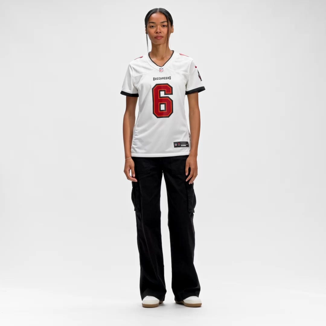 Baker Mayfield Tampa Bay Buccaneers Women's Throwback Game Jersey - White - Image 6