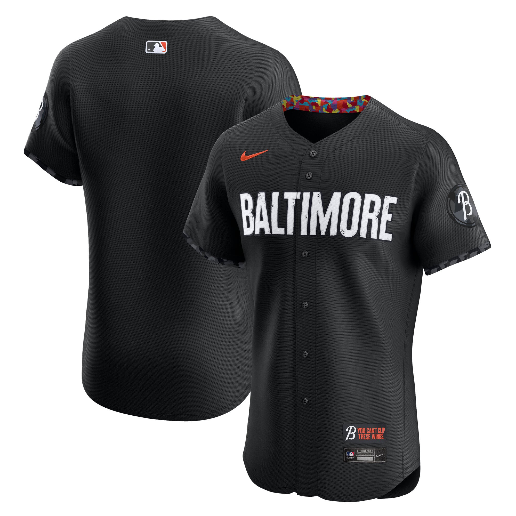 Baltimore Orioles City Connect Elite Jersey - Black - Image 2
