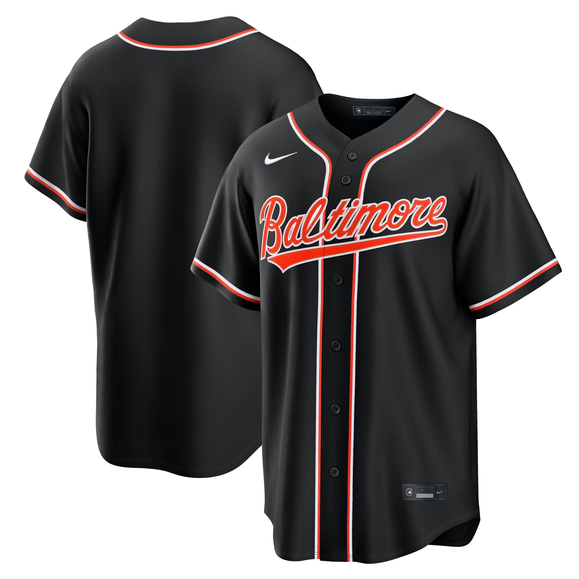 Baltimore Orioles Fashion Black Out Jersey - Image 2