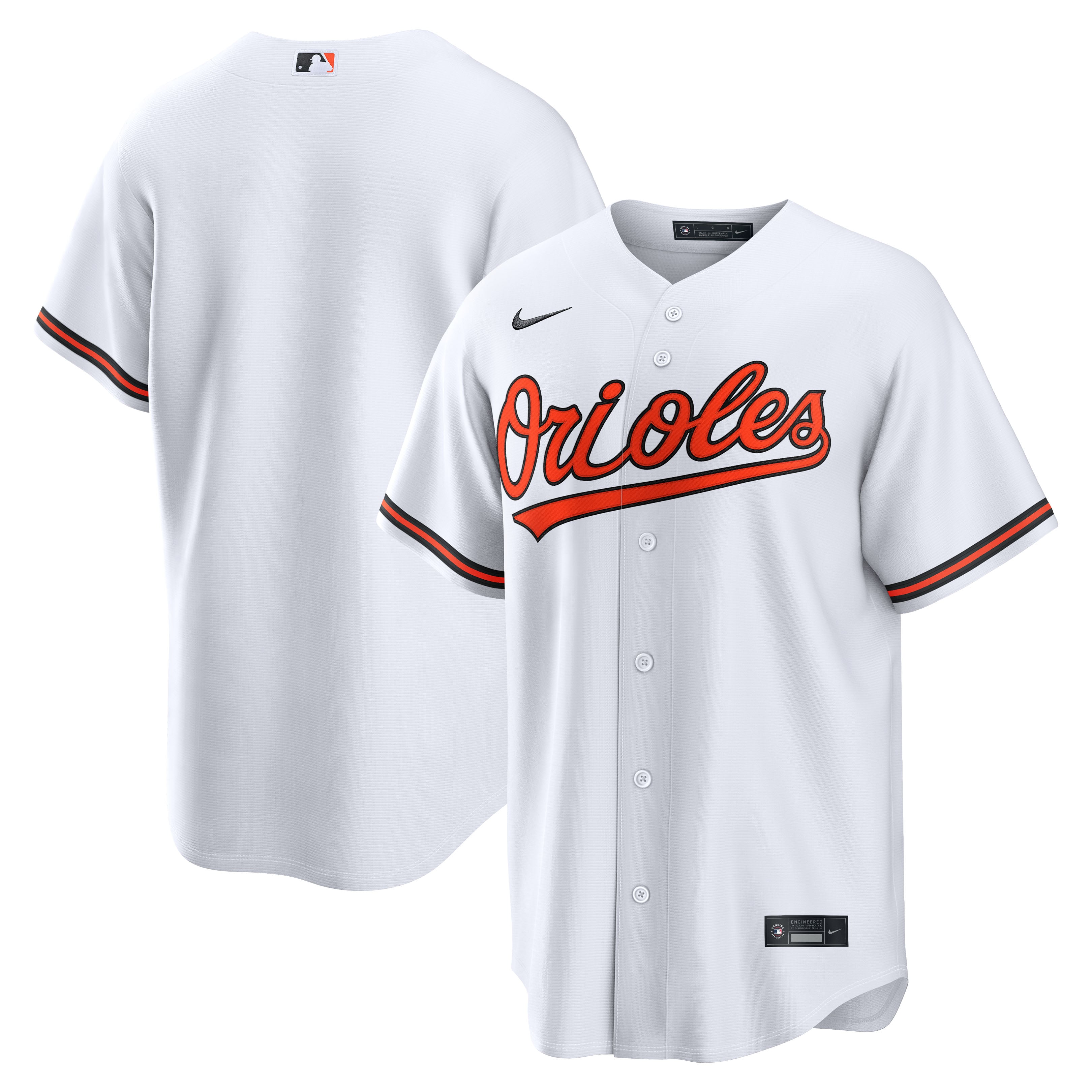 Baltimore Orioles Home Jersey - White - Image 2