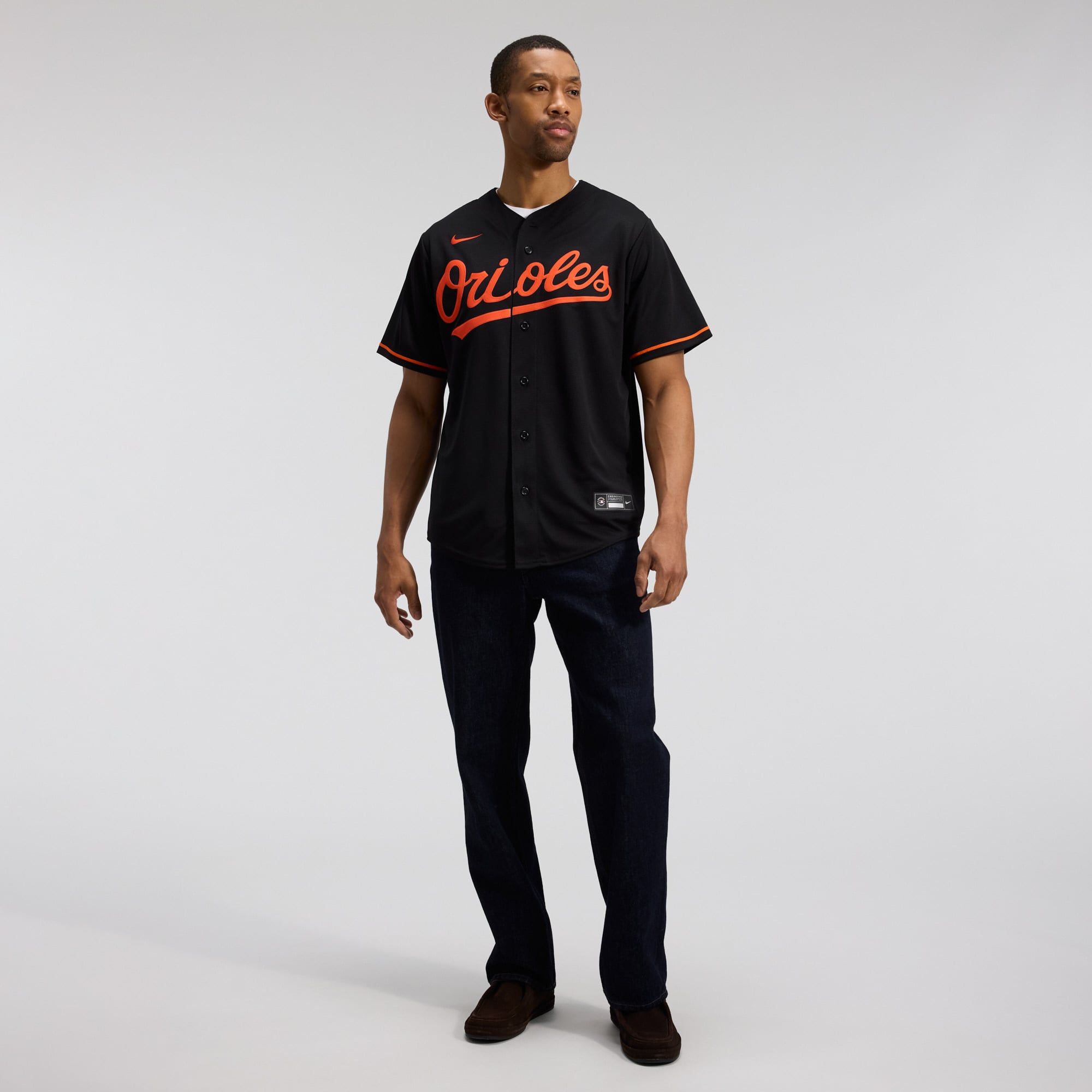 Baltimore Orioles Home Team Jersey - Black - Image 4