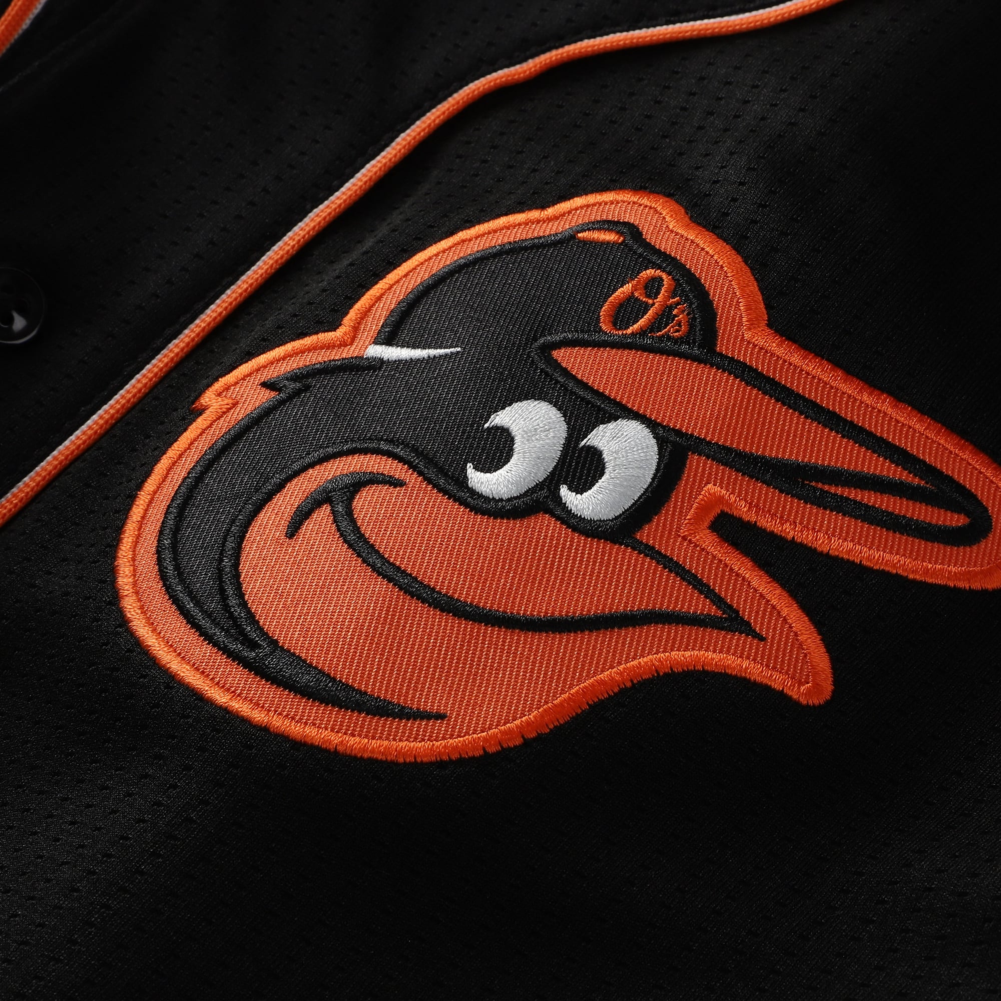 Baltimore Orioles Stitches Team Color Full-Button Fashion Jersey - Black - Image 4