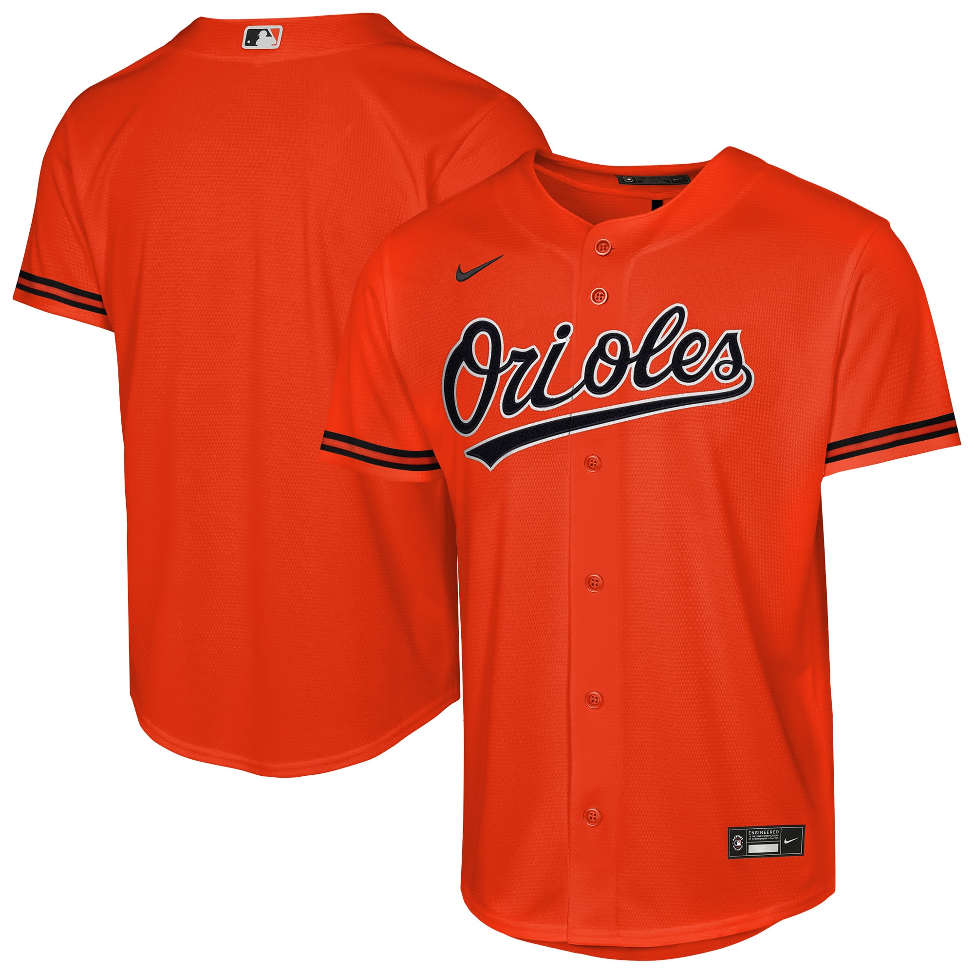 Baltimore Orioles Youth Alternate 2 Jersey - Orange - Image 2