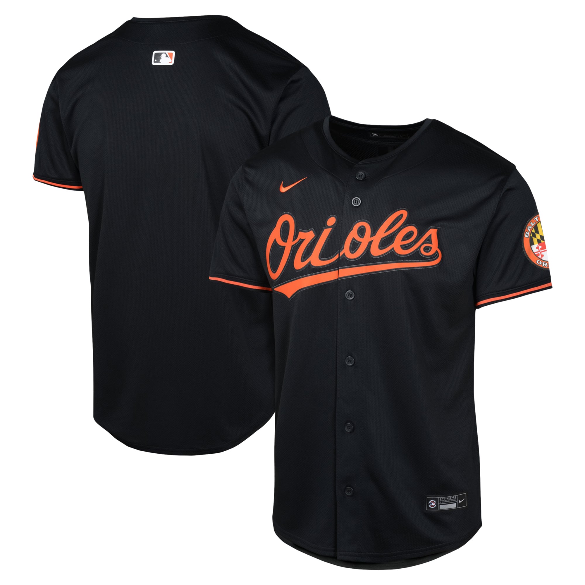 Baltimore Orioles Youth Alternate Limited Jersey - Black - Image 2