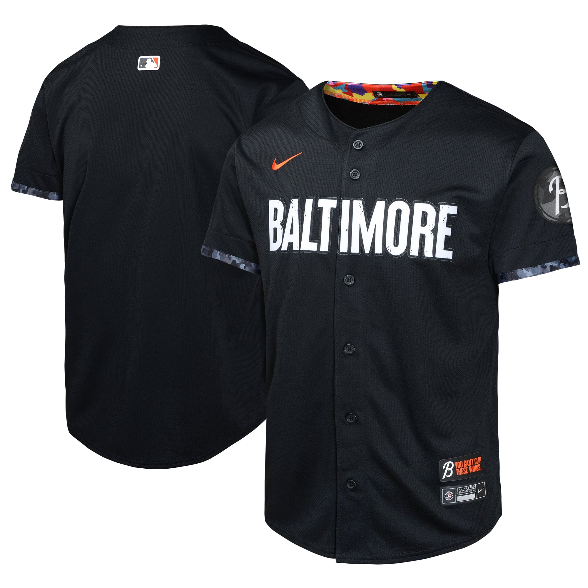 Baltimore Orioles Youth City Connect Limited Jersey - Black - Image 2