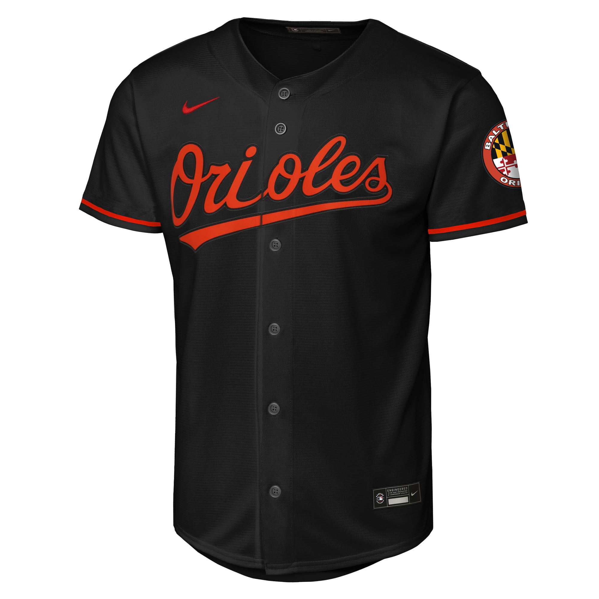 Baltimore Orioles Youth Home Stadium Jersey - Black - Image 3