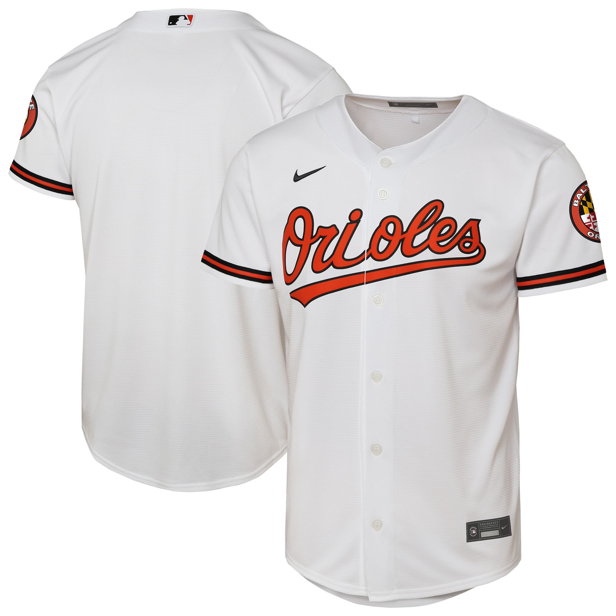 Baltimore Orioles Youth Home Stadium Jersey - White