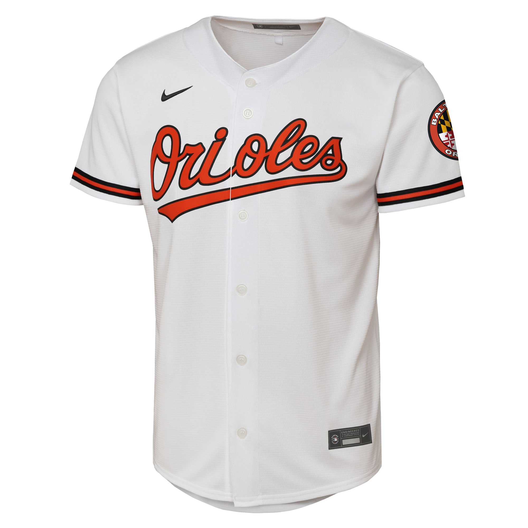 Baltimore Orioles Youth Home Stadium Jersey - White - Image 3