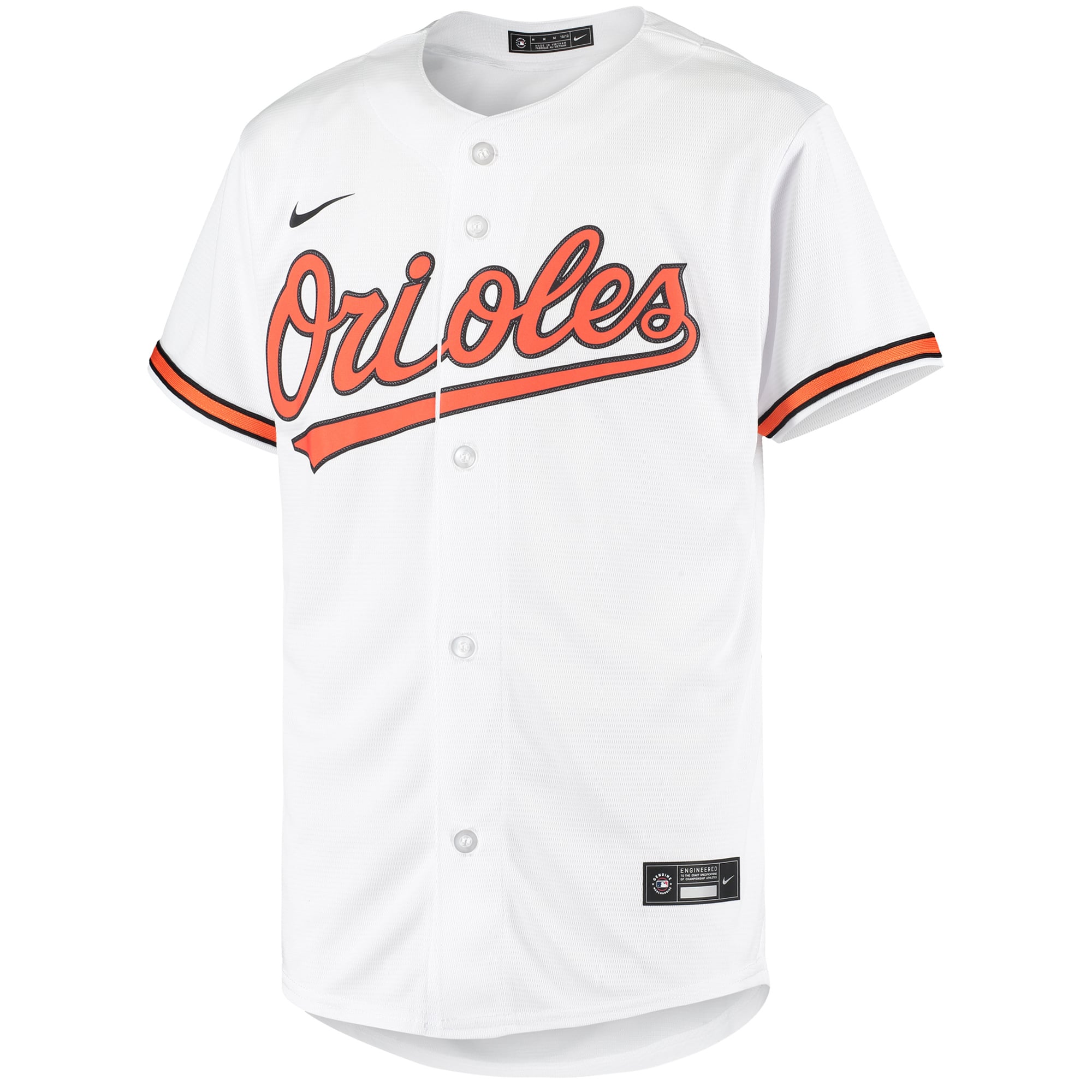 Baltimore Orioles Youth Home Team Jersey - White - Image 3