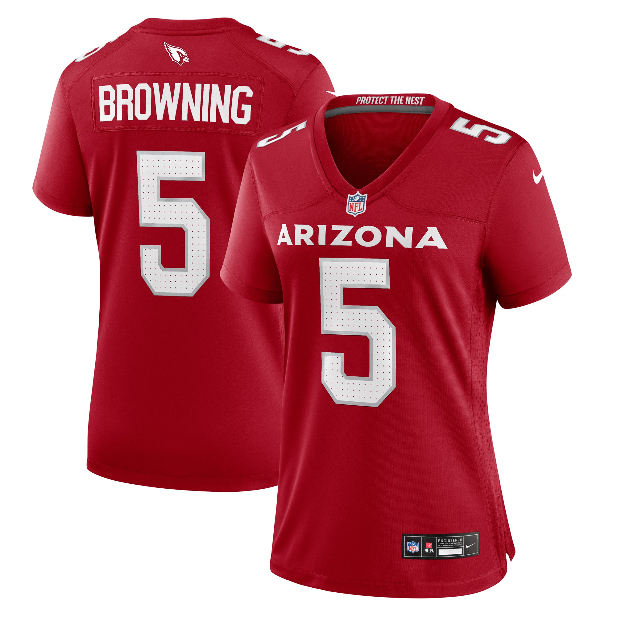 Baron Browning Arizona Cardinals Women's Team Game Jersey - Cardinal - Image 2