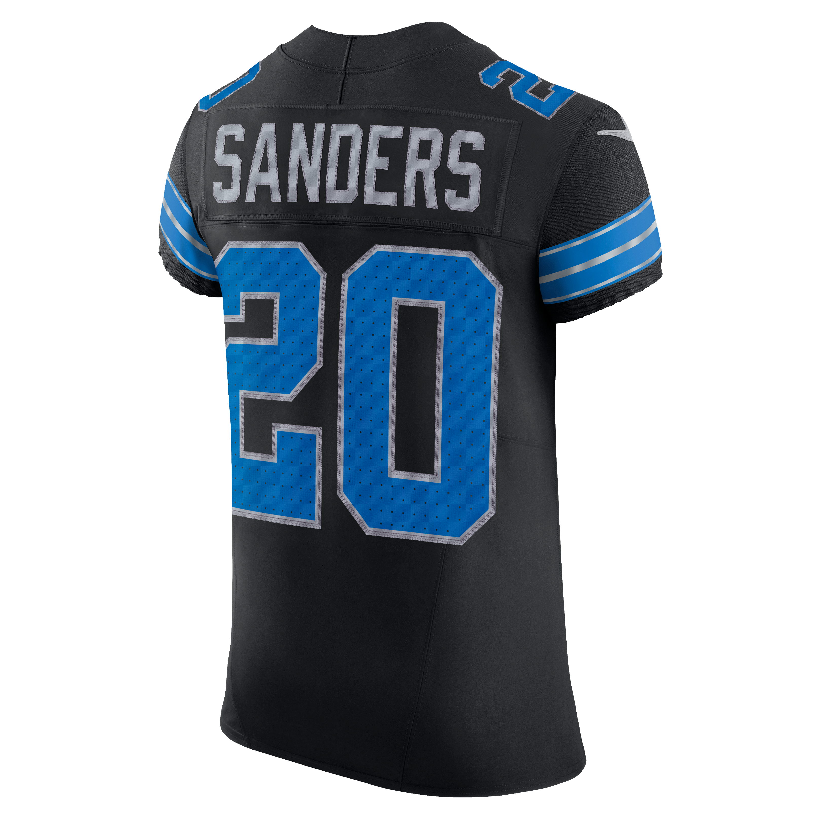 Barry Sanders Detroit Lions Alternate Vapor F.U.S.E. Elite Jersey - Black - Image 4