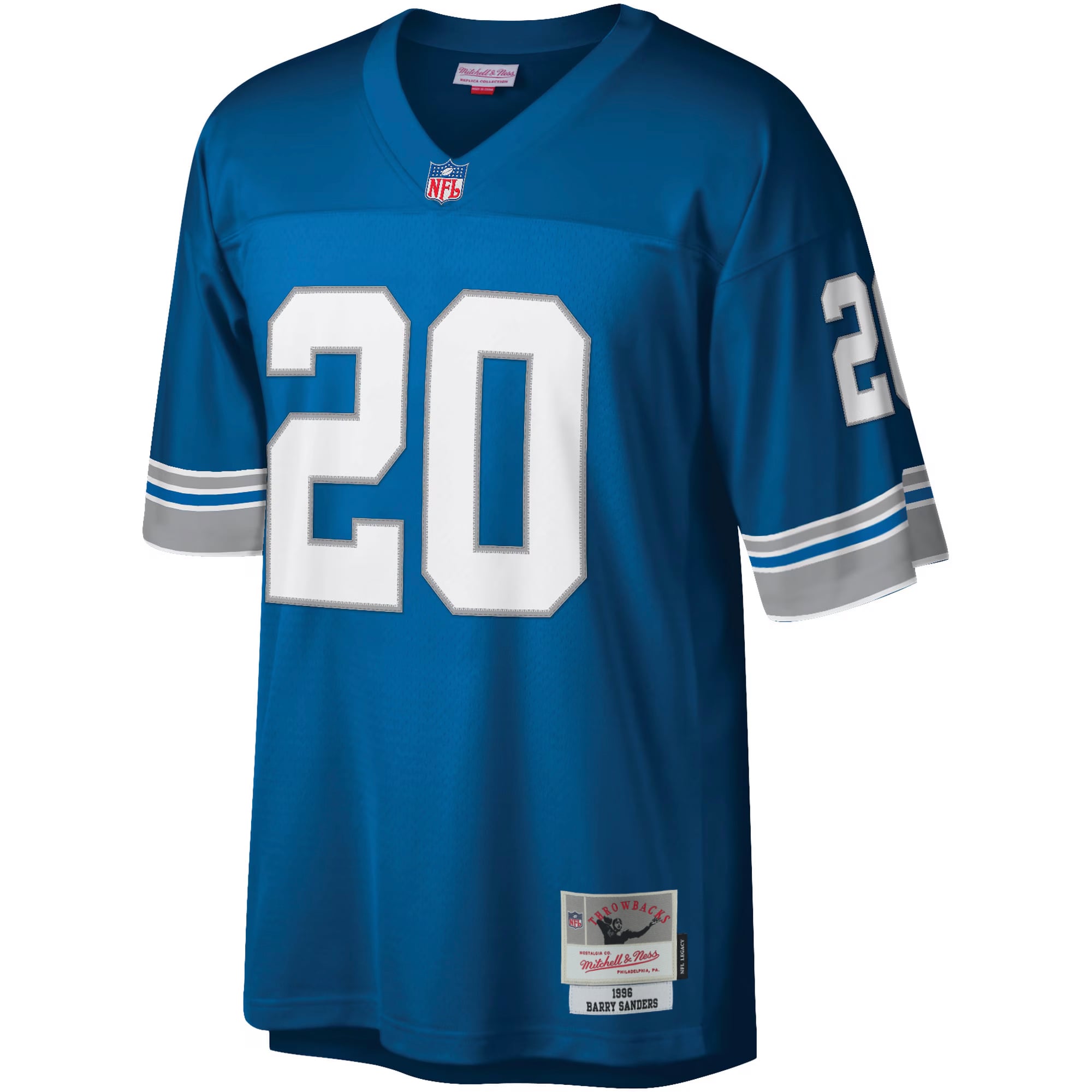 Barry Sanders Detroit Lions Legacy Jersey - Blue - Image 3