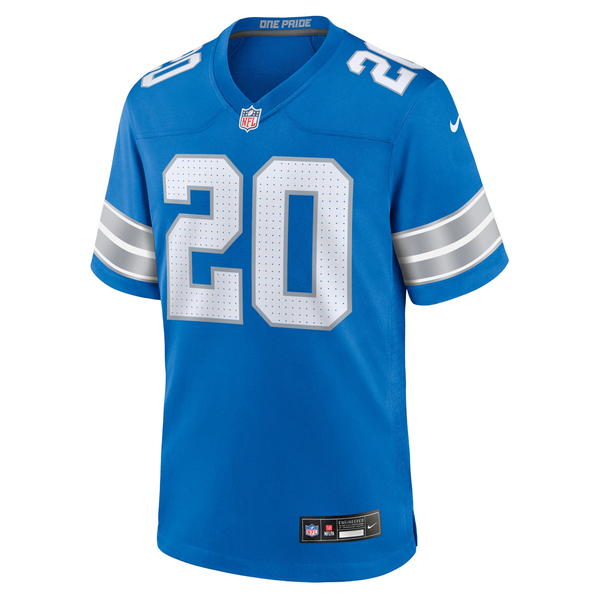 Barry Sanders Detroit Lions Retired Player Game Jersey - Blue - Image 3
