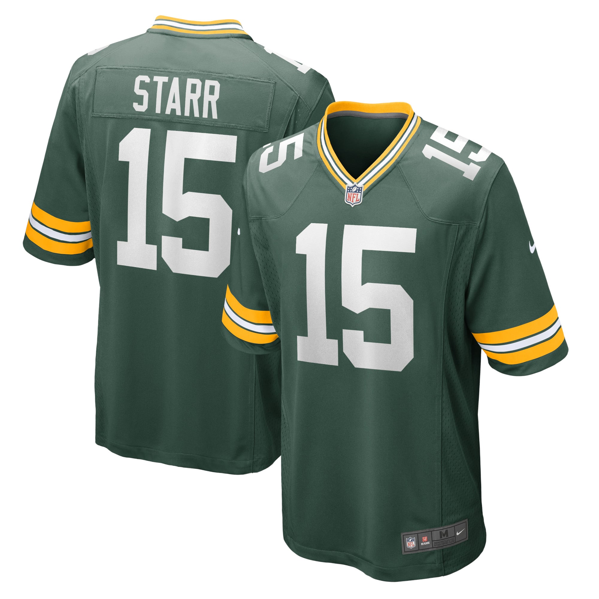 Bart Starr Green Bay Packers Retired Player Game Jersey - Green - Image 2