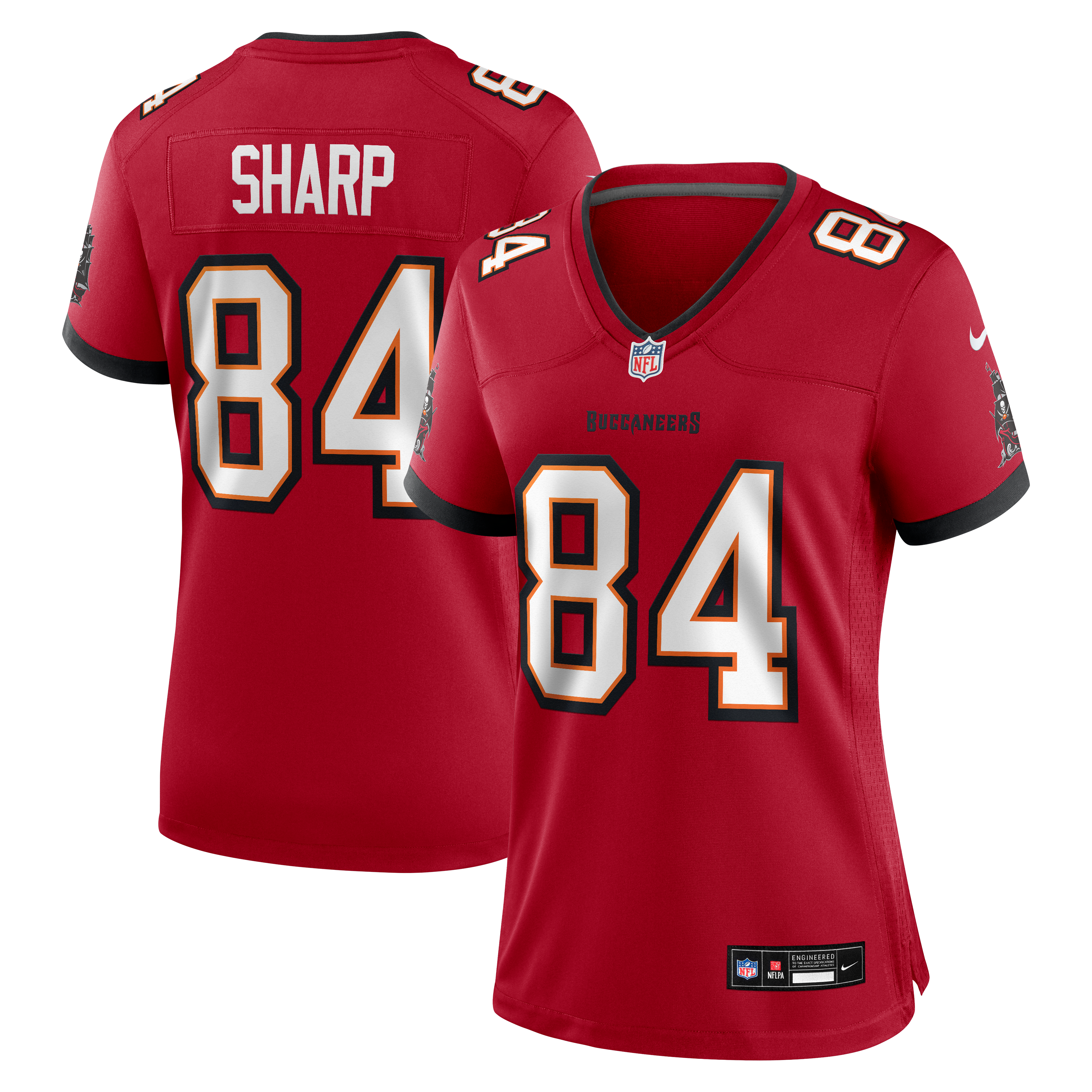 Bauer Sharp Tampa Bay Buccaneers Women's Team Game Jersey - Red