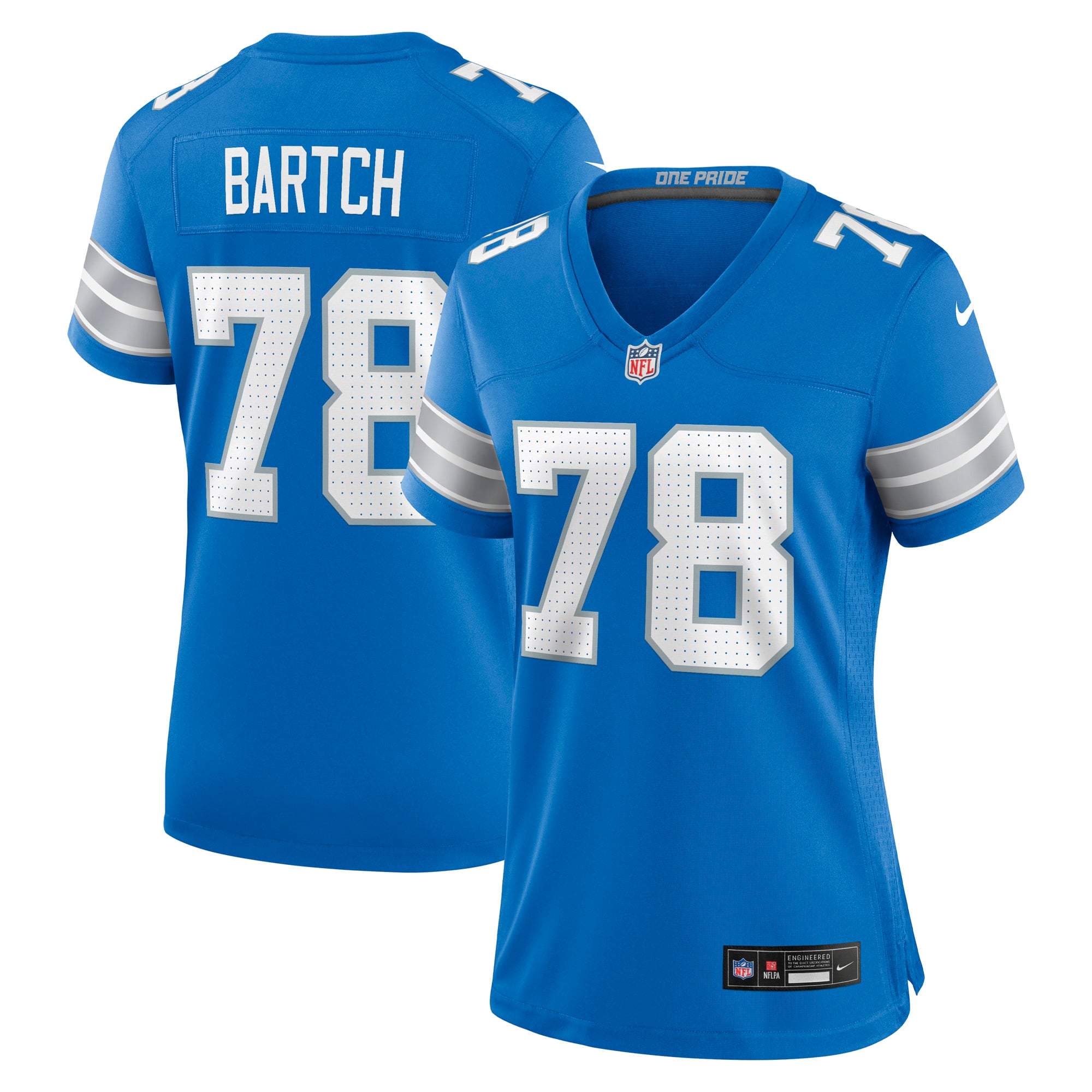 Ben Bartch Detroit Lions Women's Team Game Jersey - Blue