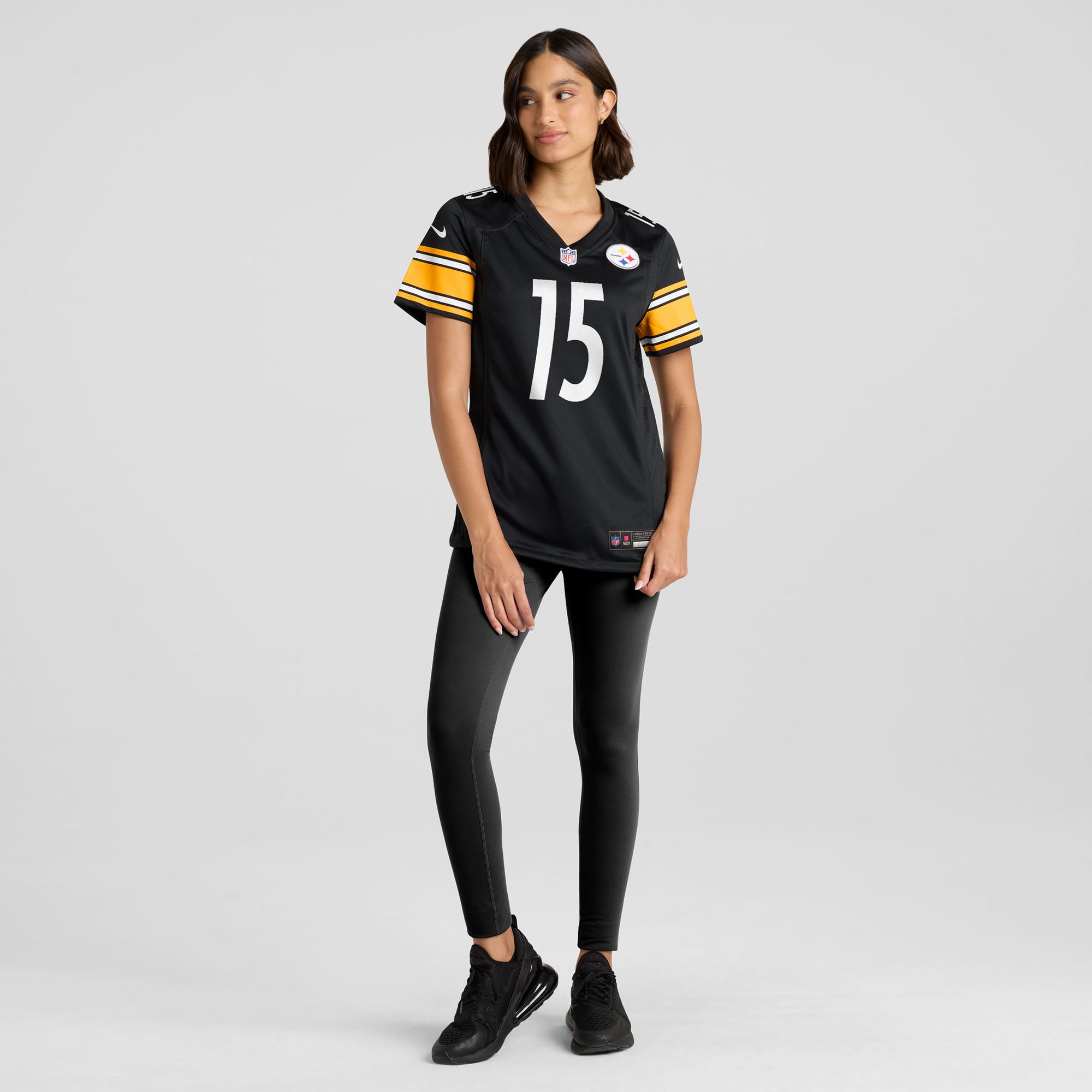 Ben Skowronek Pittsburgh Steelers Women's Team Game Jersey - Black - Image 5