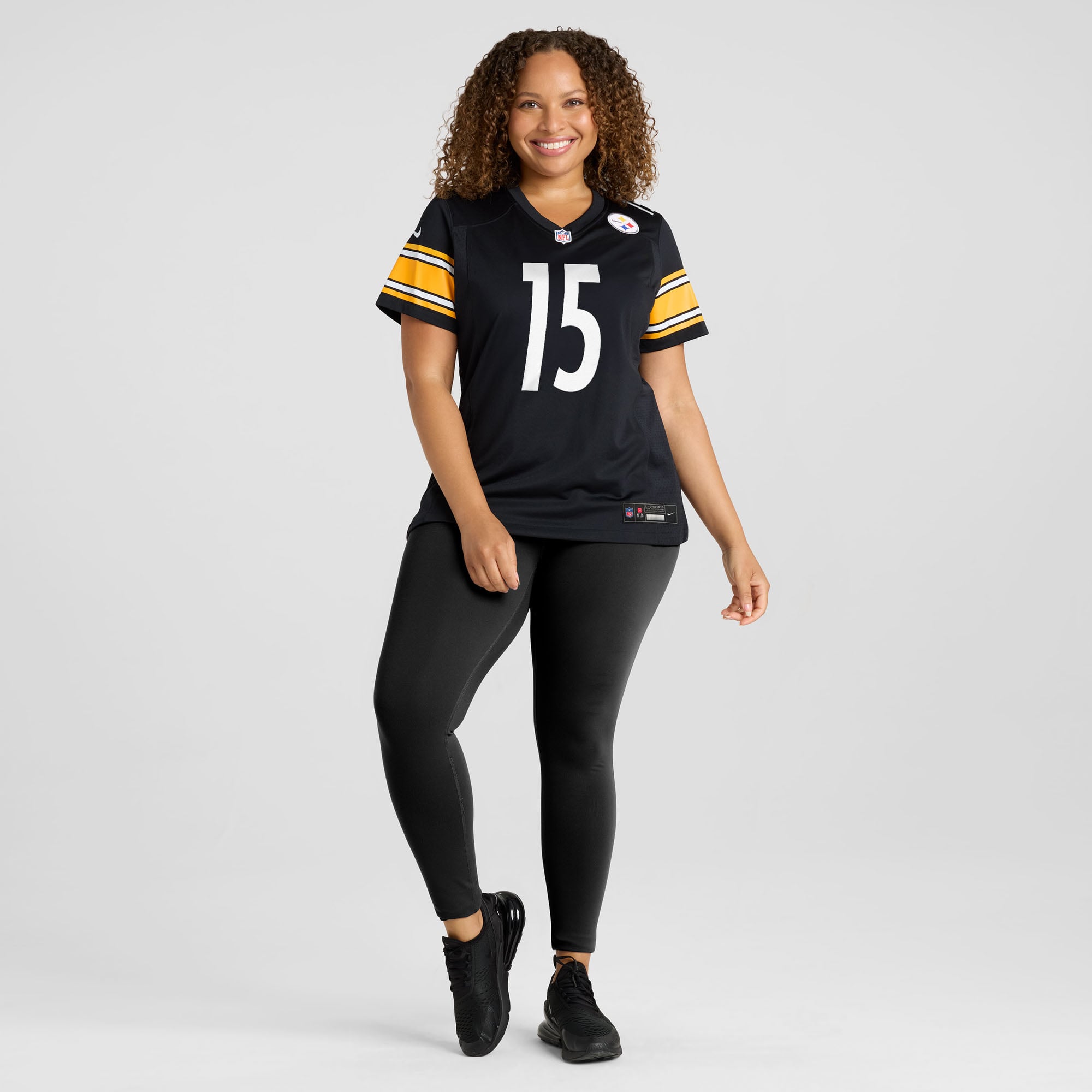 Ben Skowronek Pittsburgh Steelers Women's Team Game Jersey - Black - Image 7