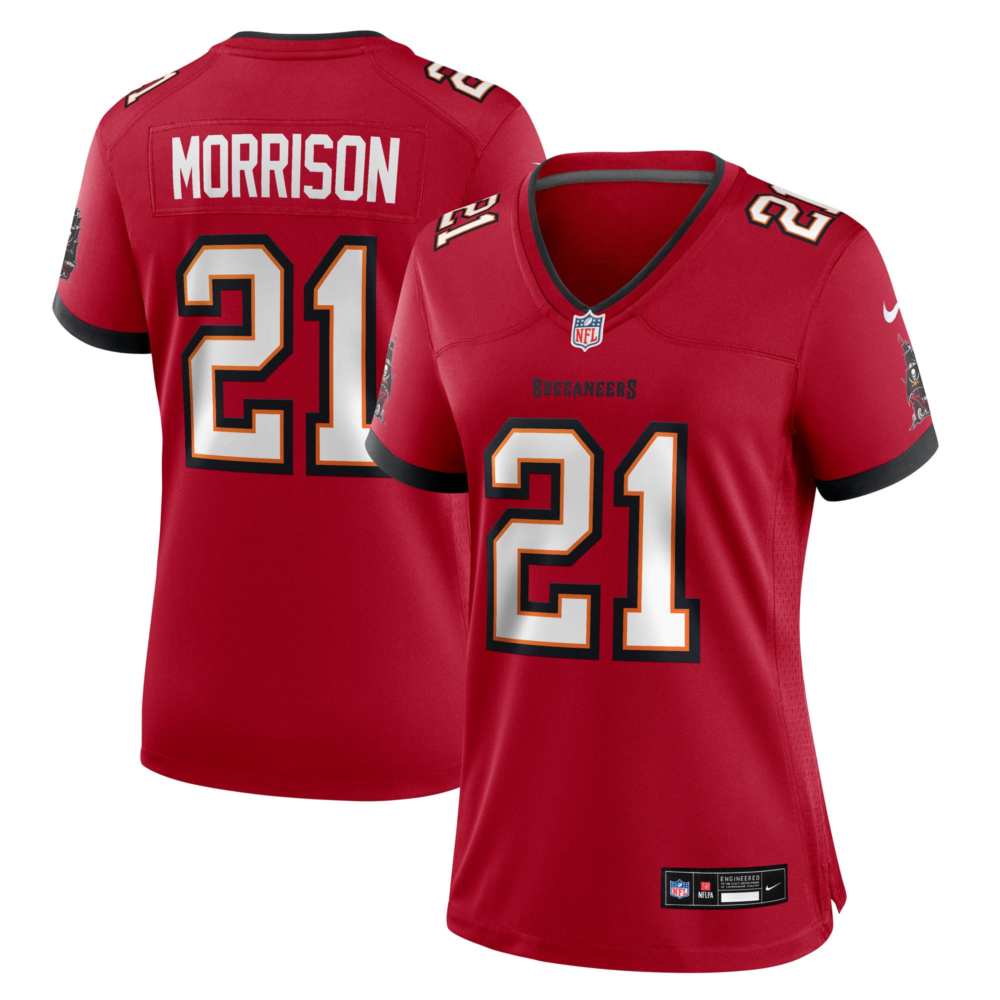 Benjamin Morrison Tampa Bay Buccaneers Women's Team Game Jersey - Red