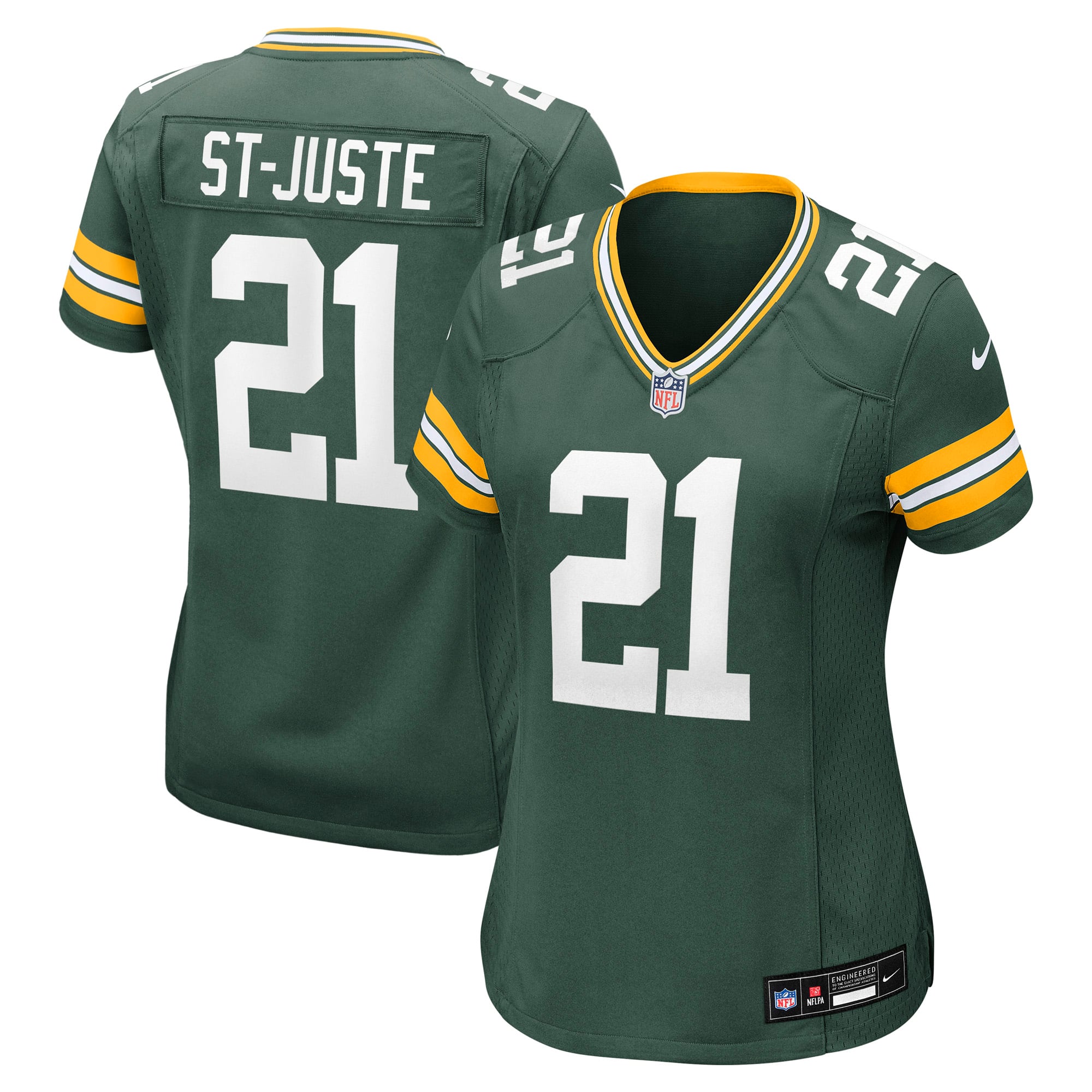 Benjamin St-Juste Green Bay Packers Women's Team Game Jersey - Green - Image 2