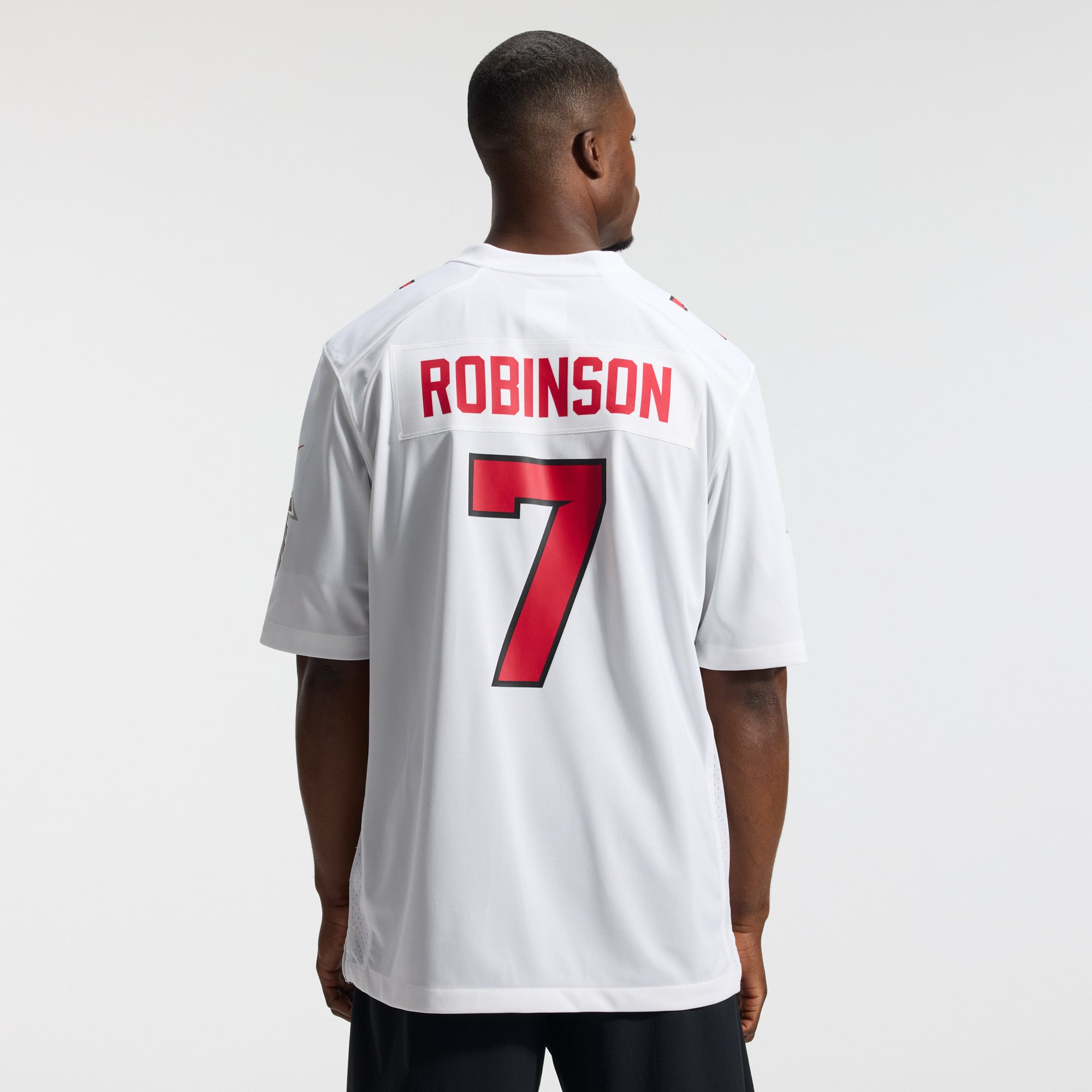 Bijan Robinson Atlanta Falcons Game Jersey - White - Image 4