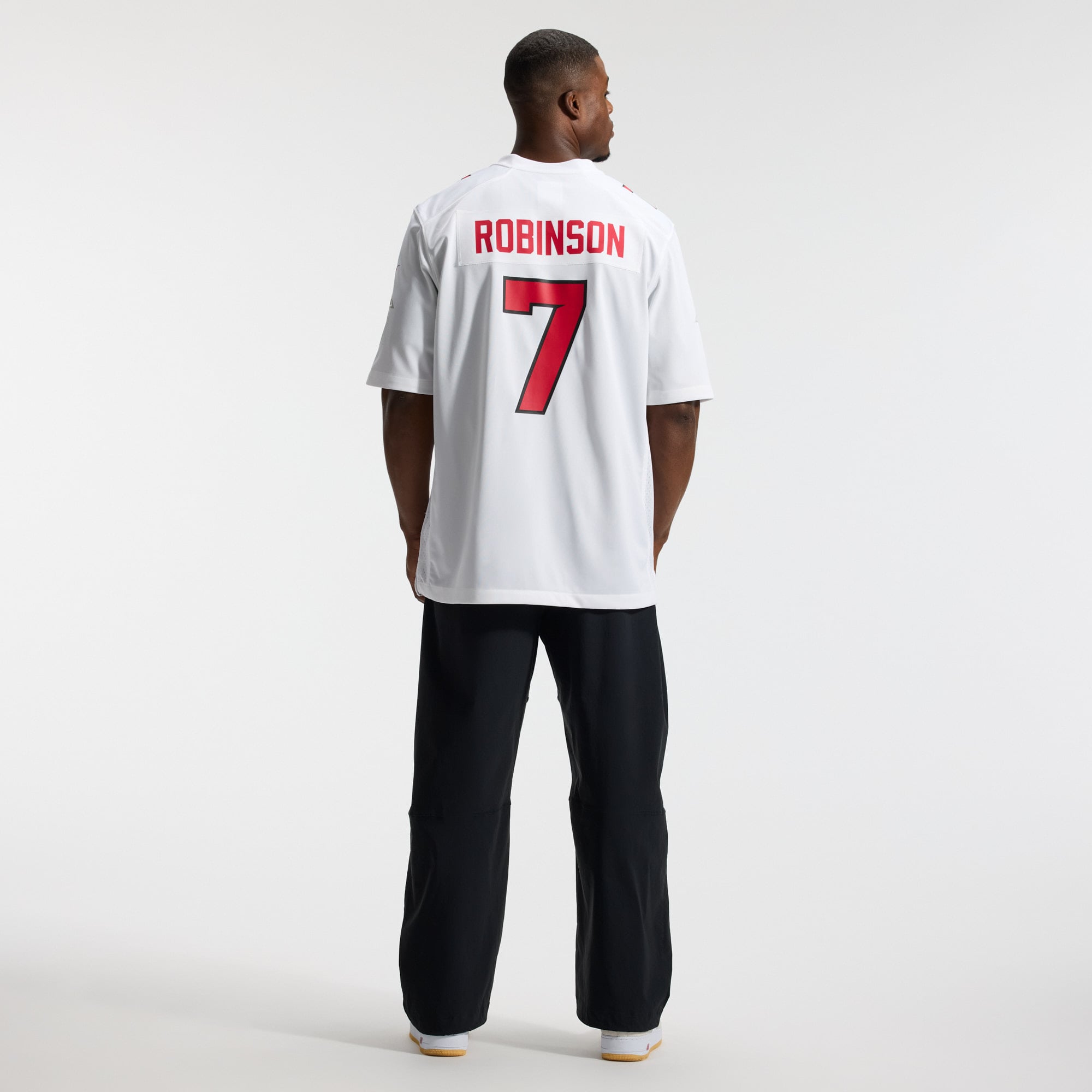 Bijan Robinson Atlanta Falcons Game Jersey - White - Image 6
