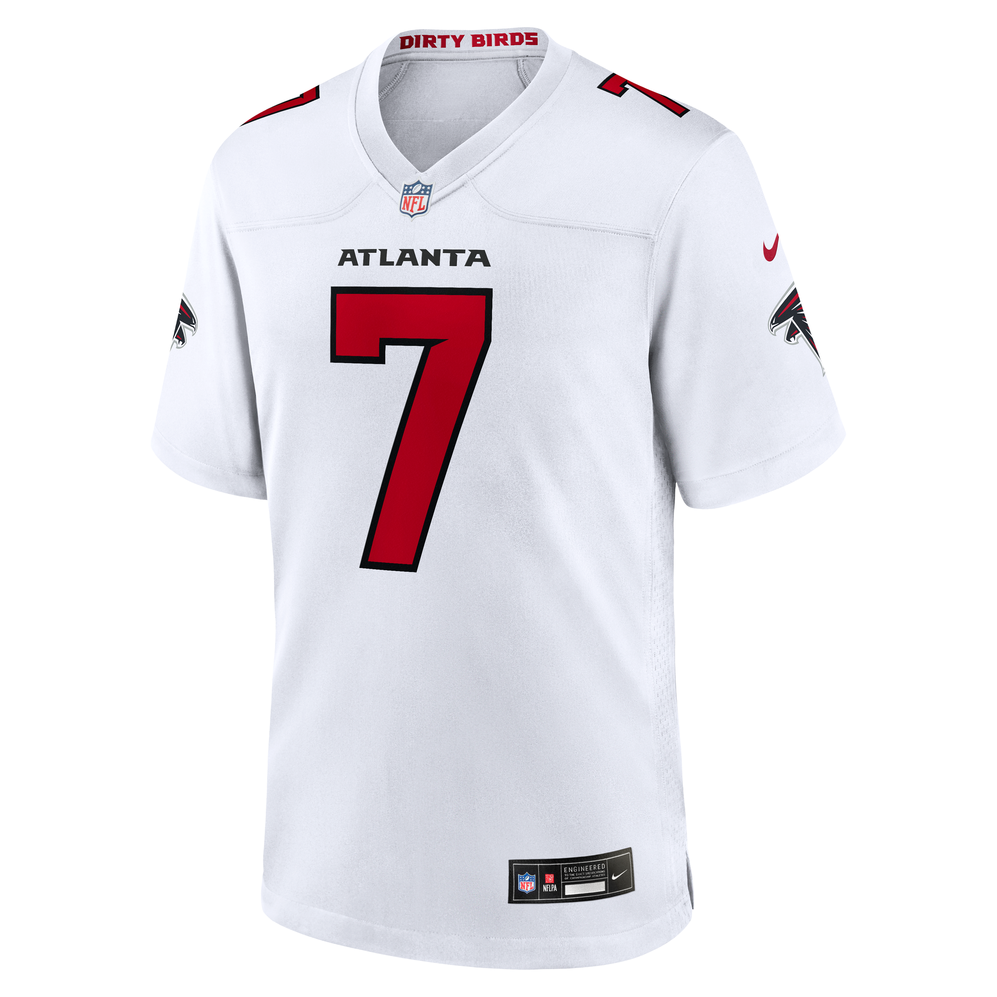 Bijan Robinson Atlanta Falcons Game Jersey - White - Image 7