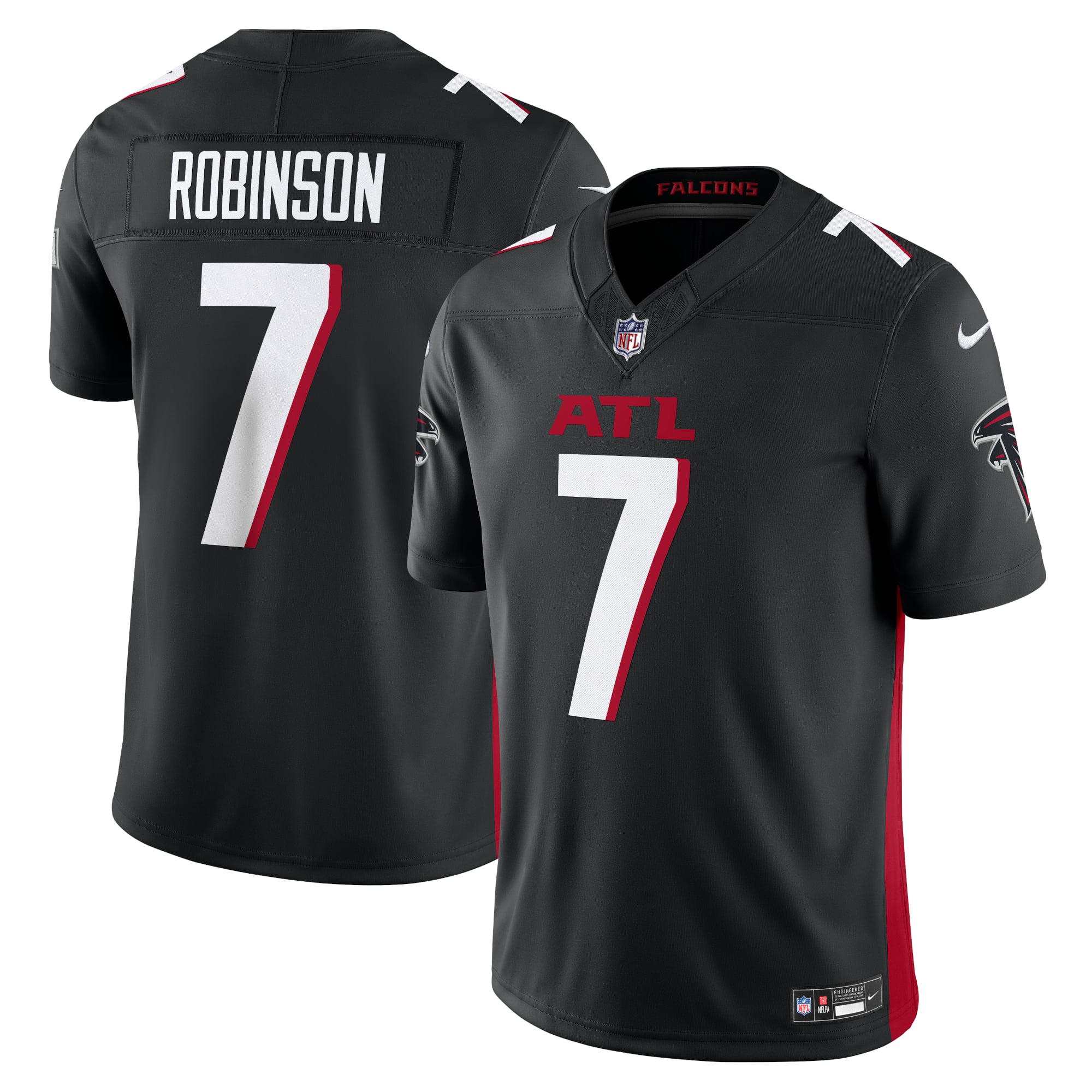 Bijan Robinson Atlanta Falcons Vapor F.U.S.E. Limited Jersey - Black - Image 2