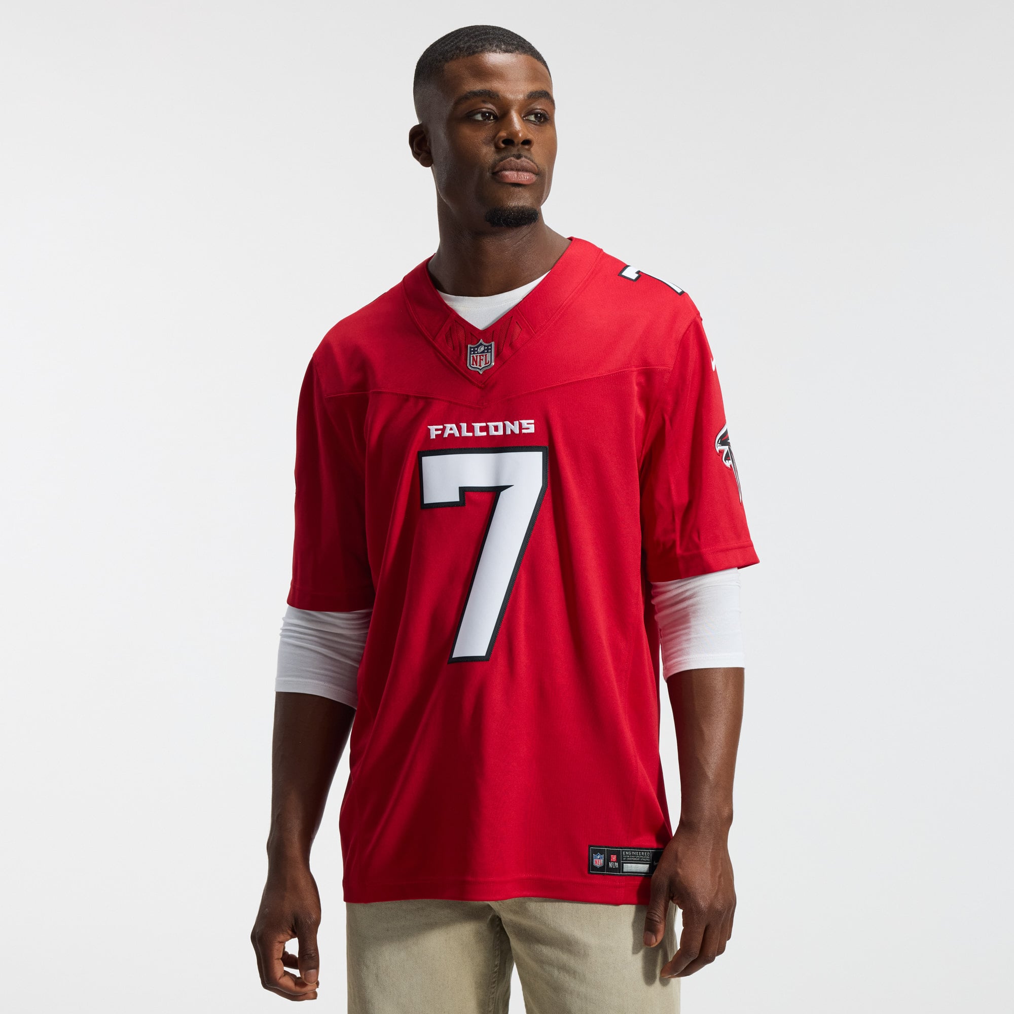 Bijan Robinson Atlanta Falcons Vapor F.U.S.E. Stitched Limited Jersey - Red - Image 4