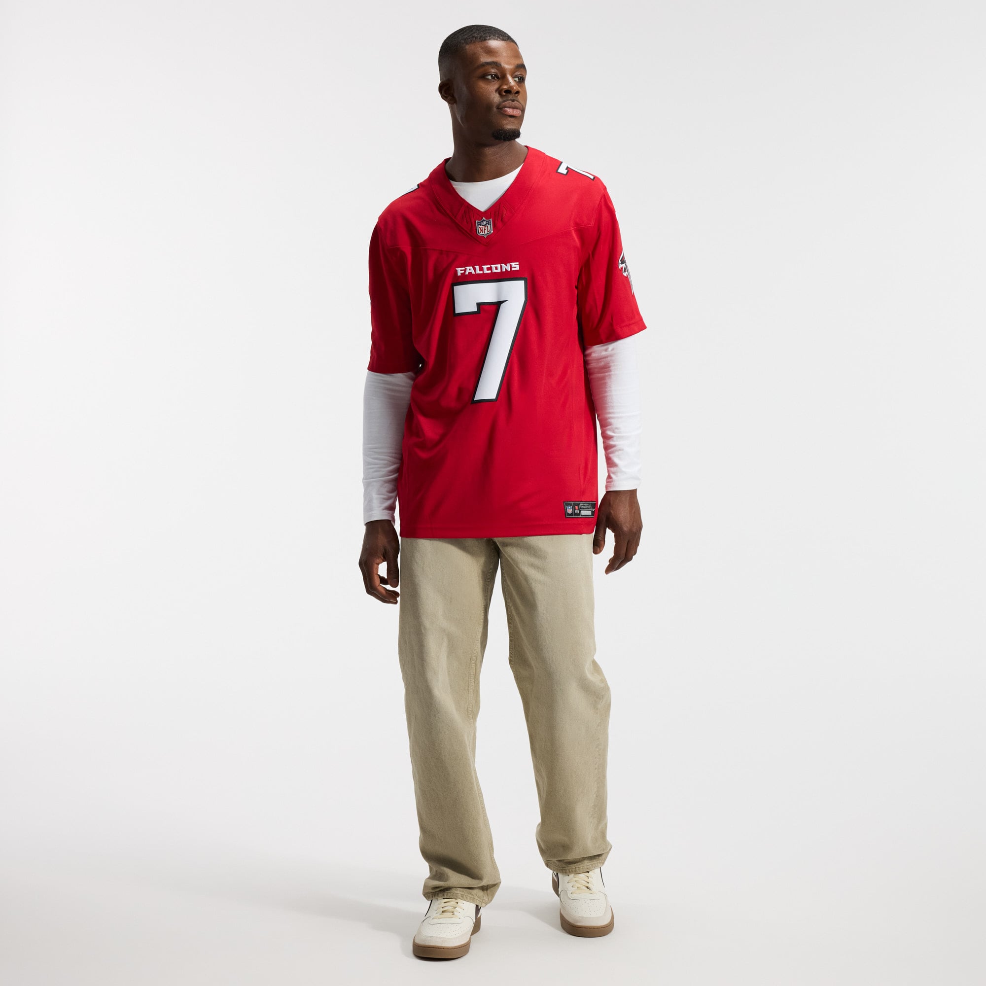 Bijan Robinson Atlanta Falcons Vapor F.U.S.E. Stitched Limited Jersey - Red - Image 6