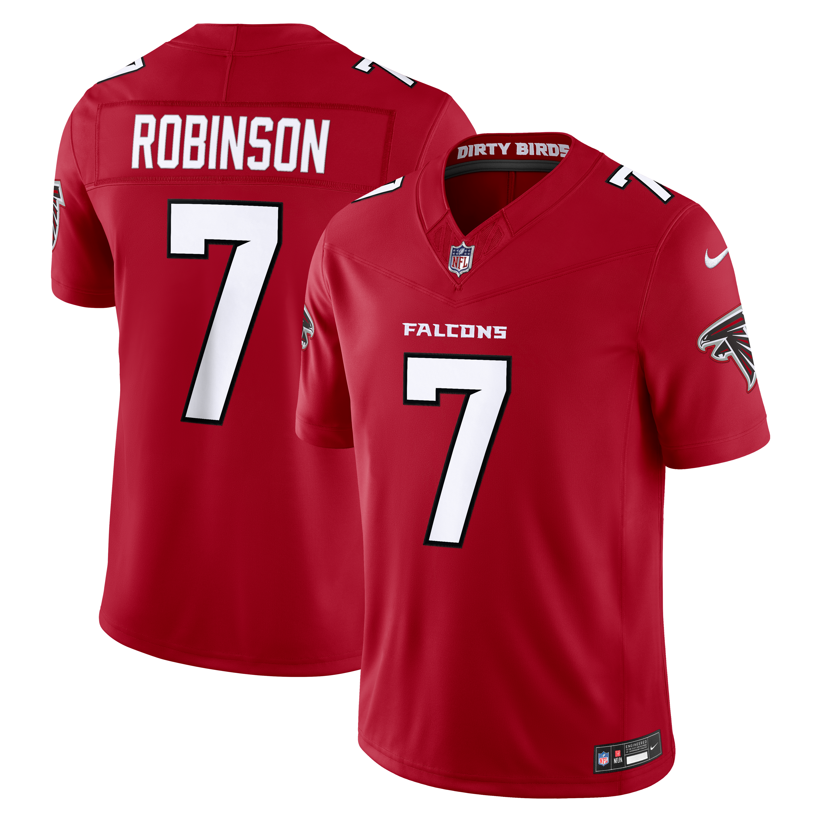 Bijan Robinson Atlanta Falcons Vapor F.U.S.E. Stitched Limited Jersey - Red - Image 2
