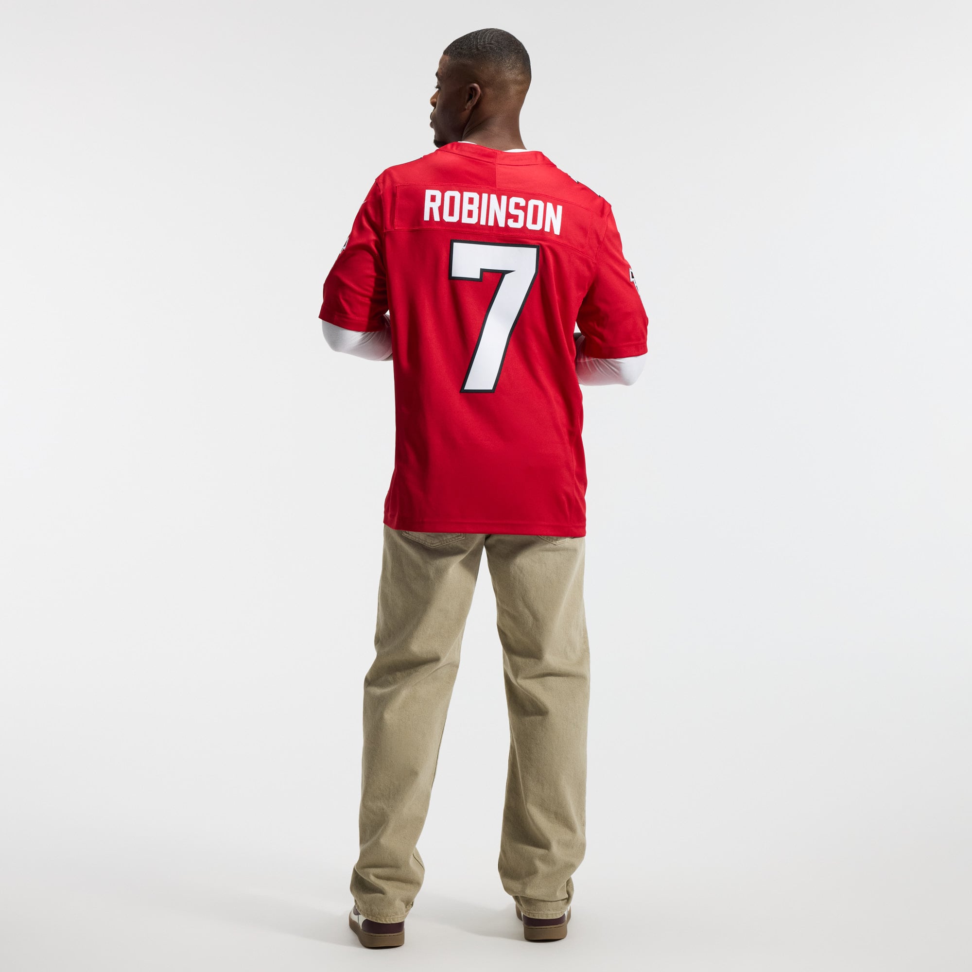 Bijan Robinson Atlanta Falcons Vapor F.U.S.E. Stitched Limited Jersey - Red - Image 7