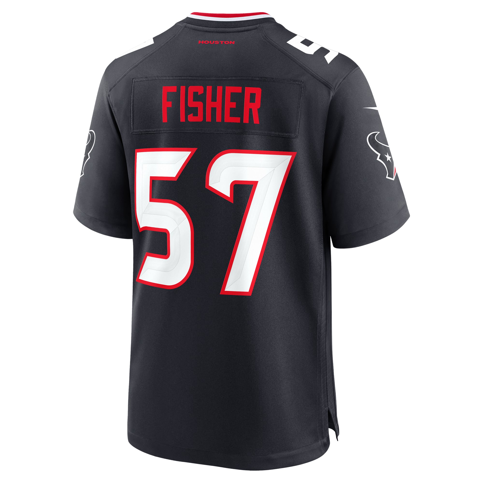 Blake Fisher Houston Texans Team Game Jersey - Navy - Image 4