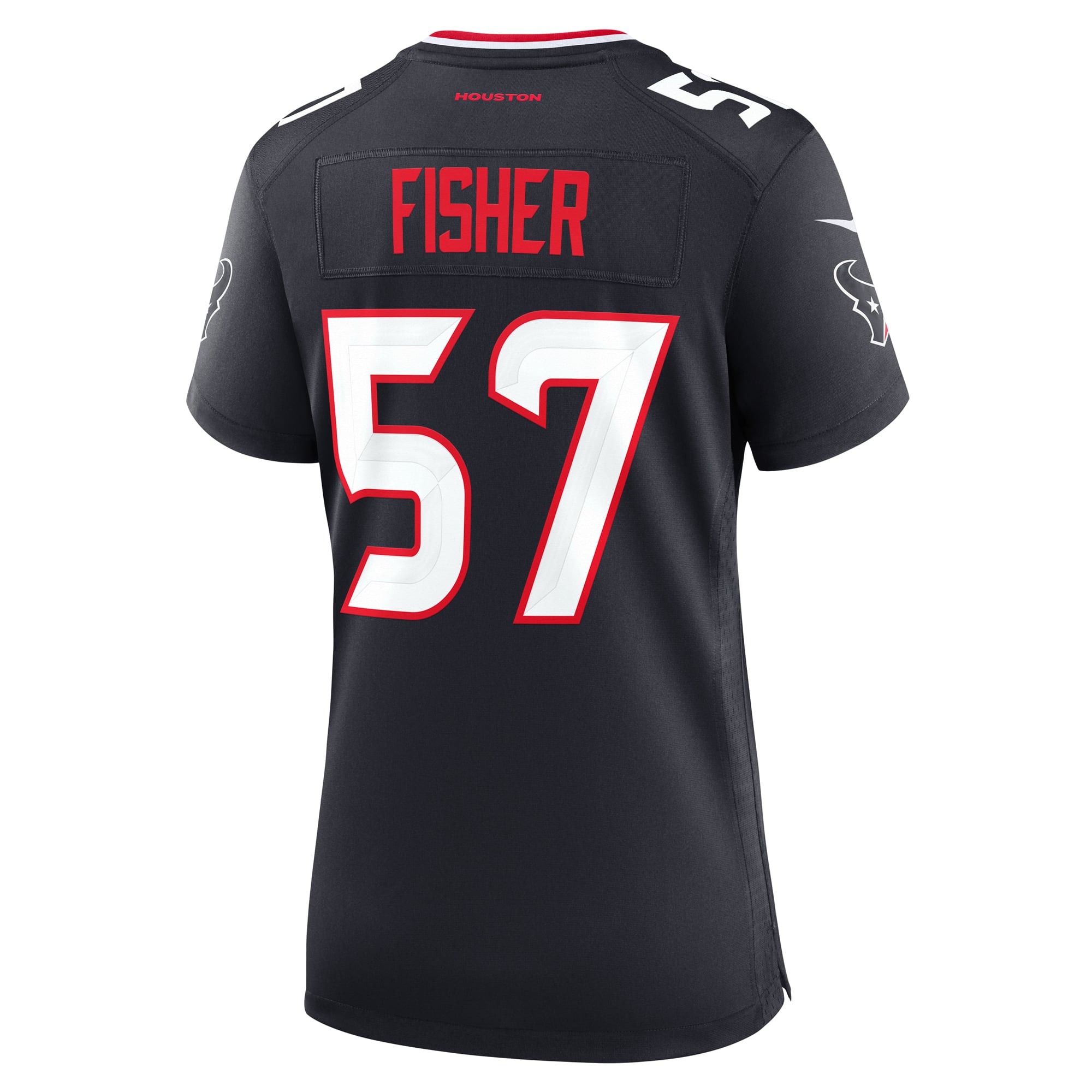 Blake Fisher Houston Texans Women's Team Game Jersey - Navy - Image 4
